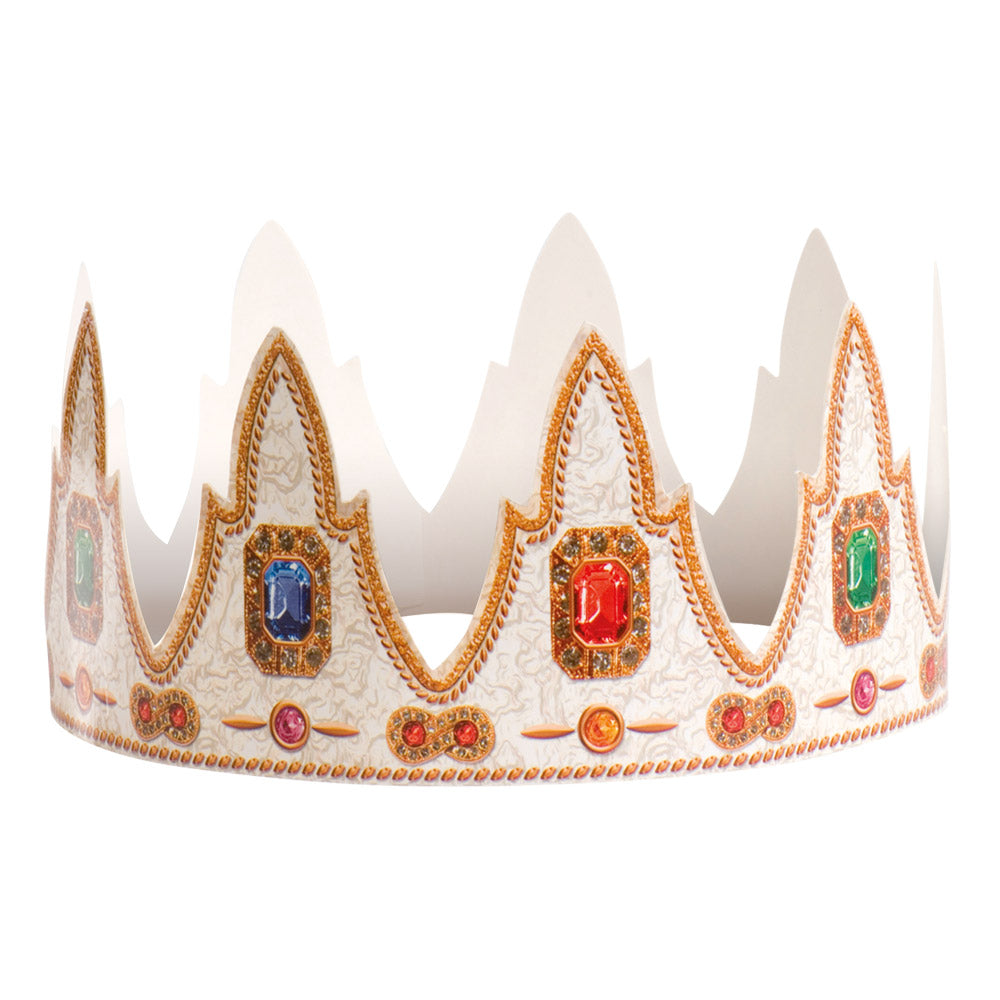 CORONA DE REYES CON DIAMANTES 50X5CM