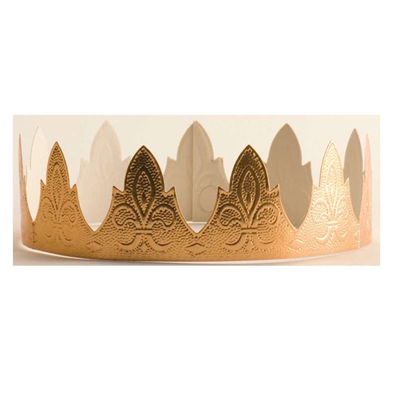 CORONA DE REYES DORADA 50X5CM