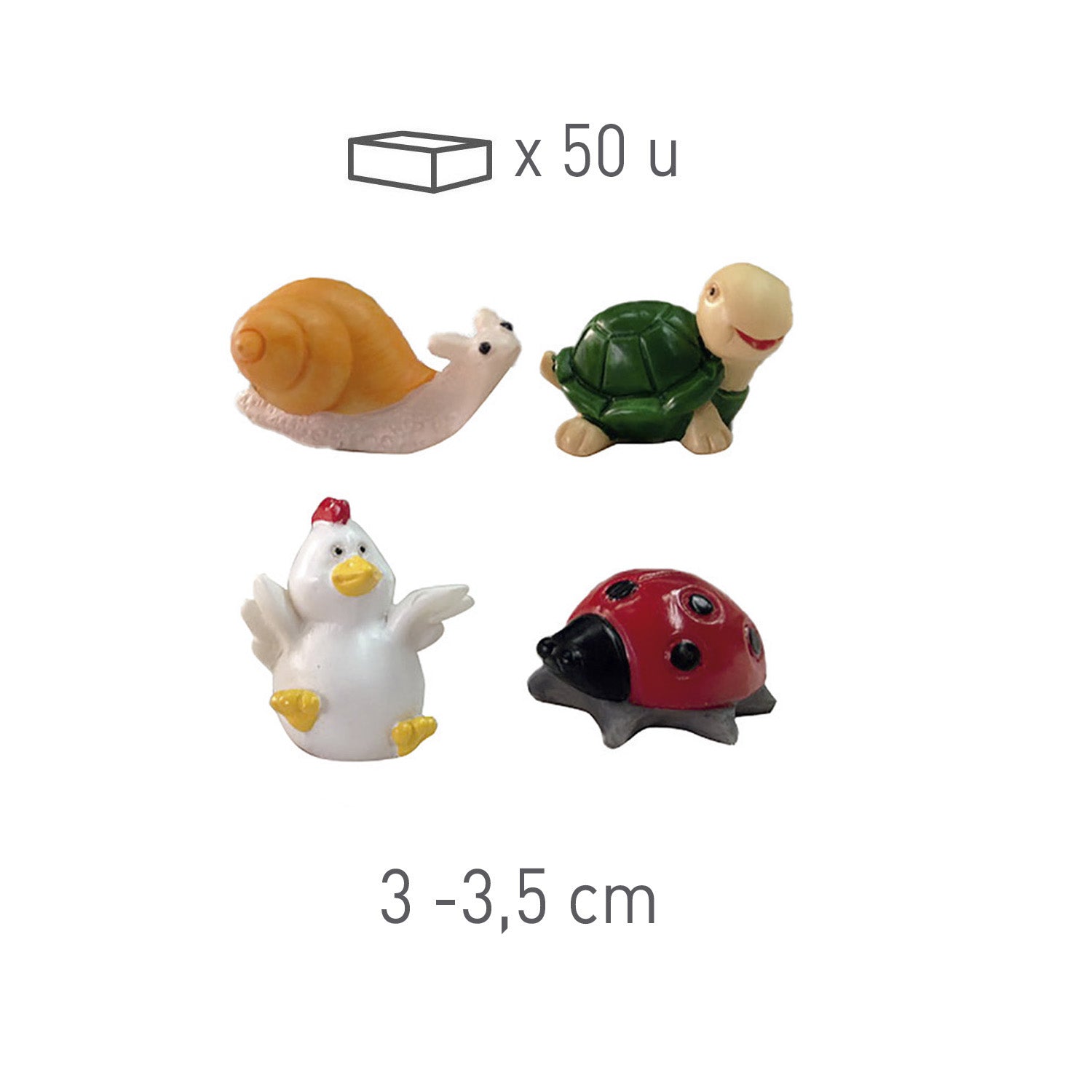 FIGURINES ASSORTED ANIMALS 3-3.5CM