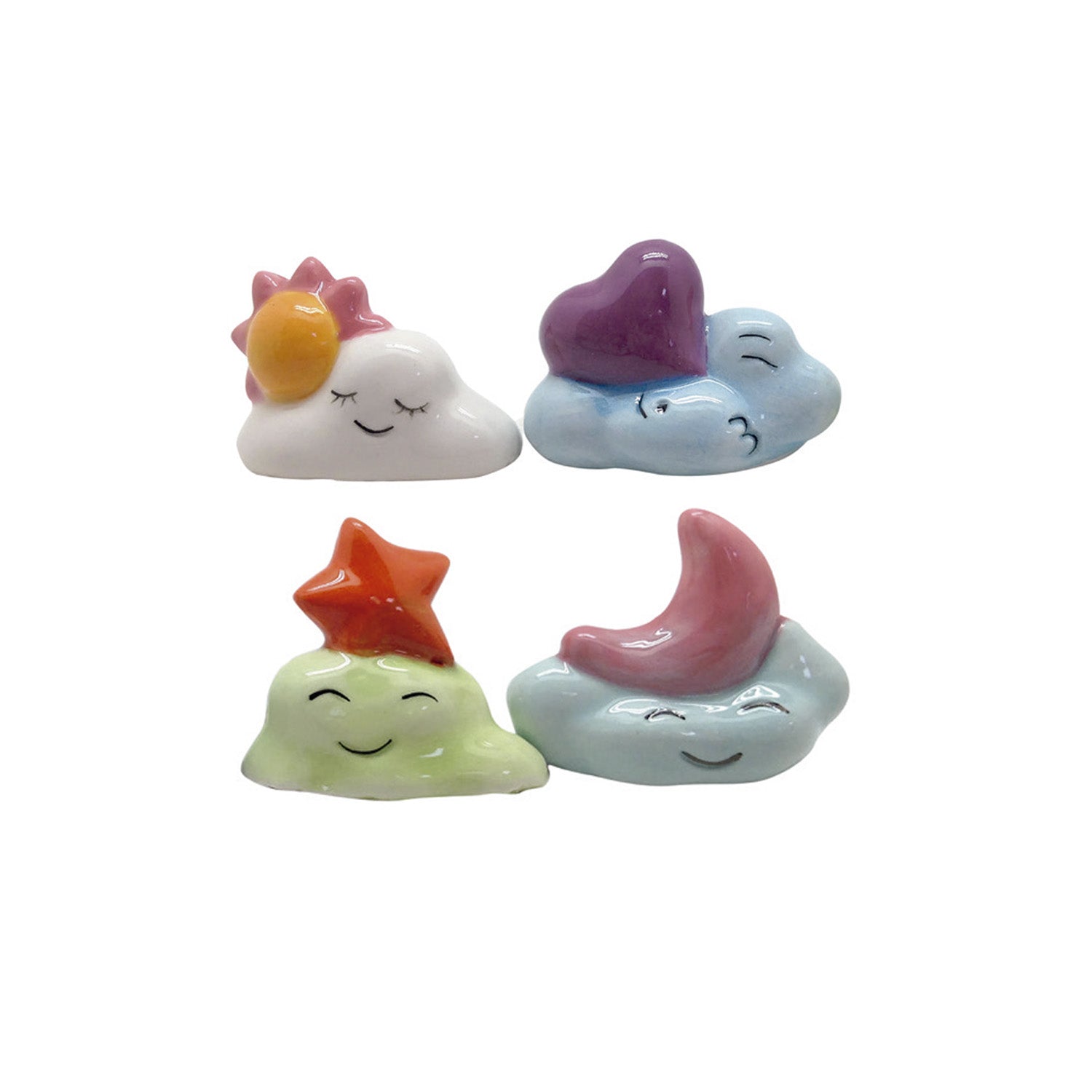 FIGURAS CERAMICA ROSCÓN 3D NUBES FELICES 3-3.5CM