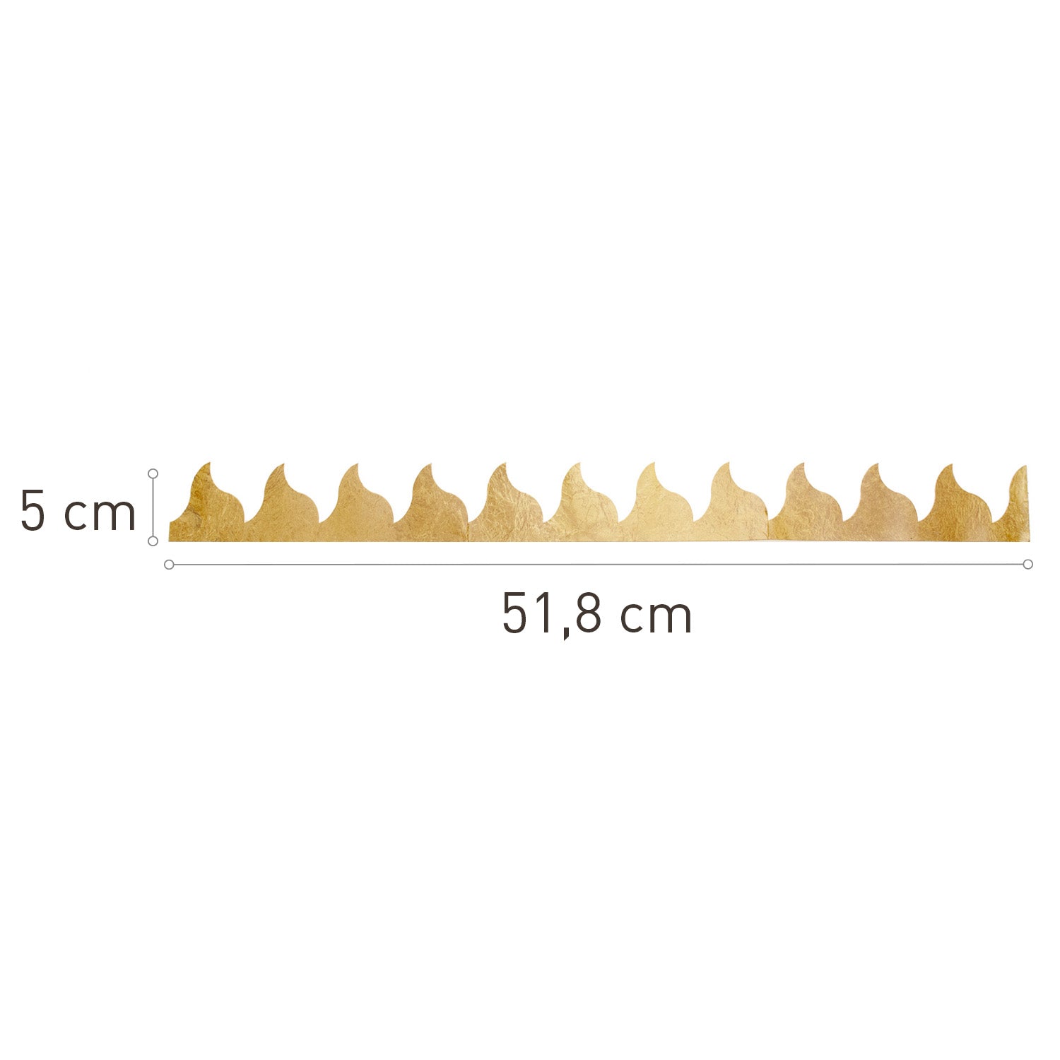 CORONA PRINCES DORADA SIN METAL