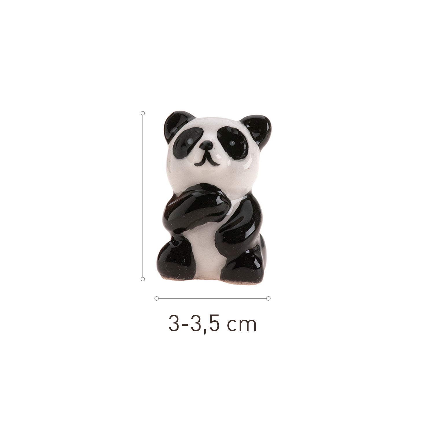 FIGURINE CERAMICA PER TORTA ROSCÓN PANDA 3~3.5CM