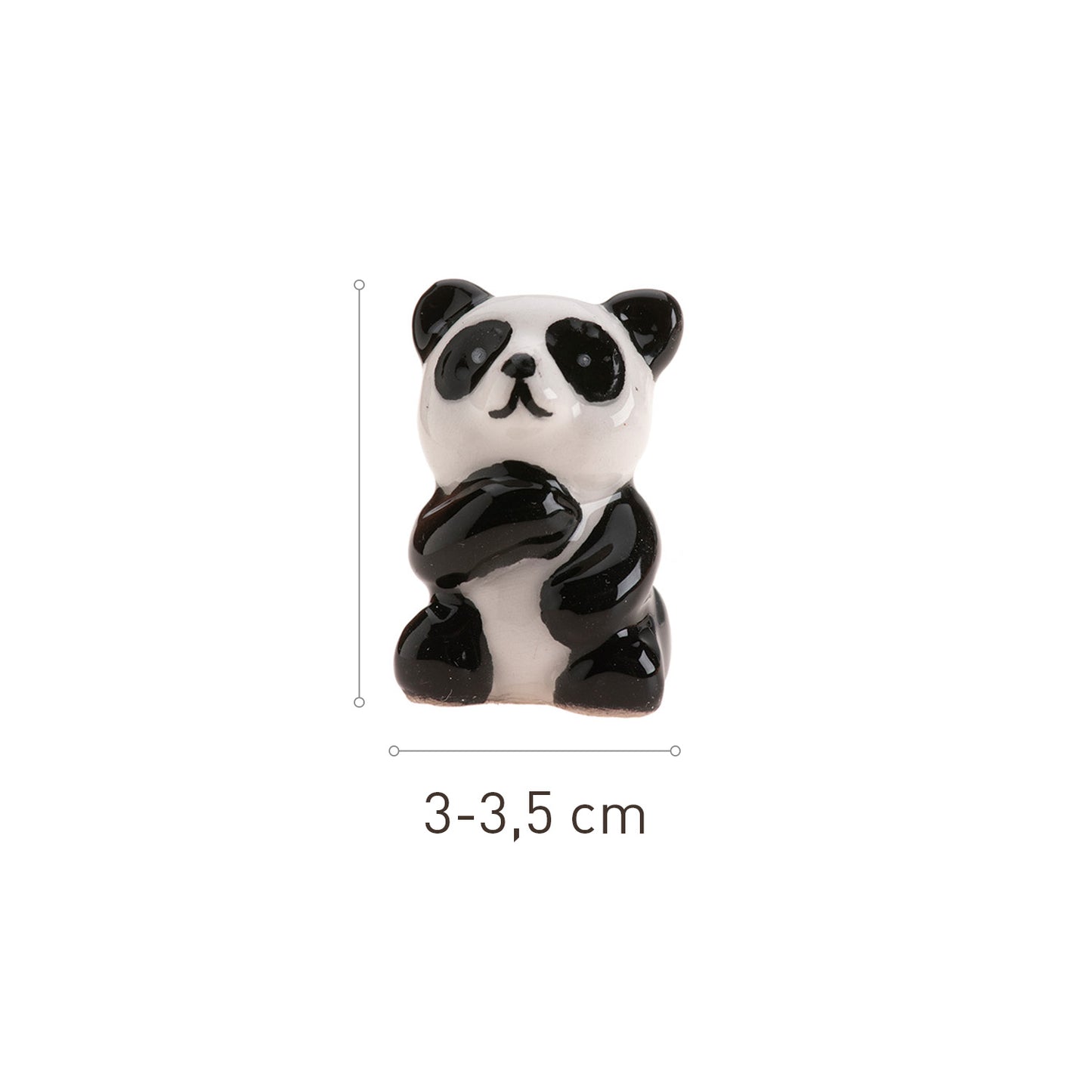 FIGURINE CERAMICA PER TORTA ROSCÓN PANDA 3~3.5CM