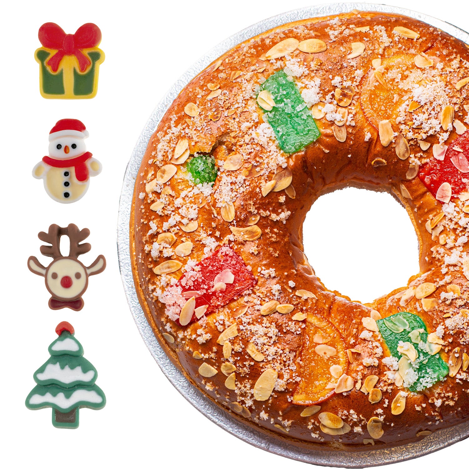 ESTATUETAS DE NATAL EM PLÁSTICO 2D 2,5CM - 3CM