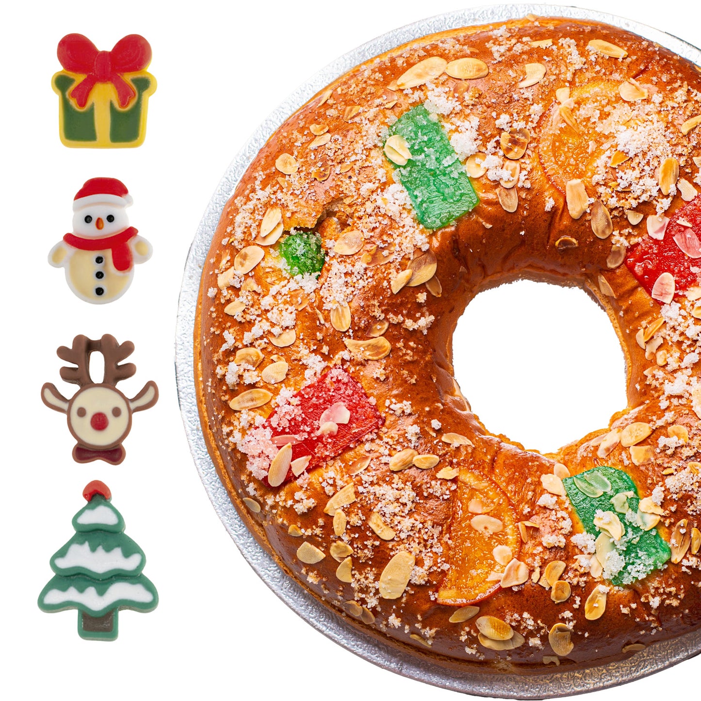 ESTATUETAS DE NATAL EM PLÁSTICO 2D 2,5CM - 3CM