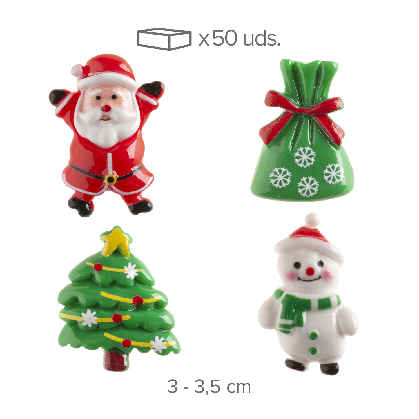 FIGURAS ROSCON 2D SURT.NAVIDAD 3-3.5CM