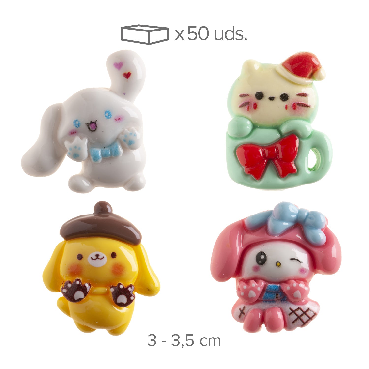 FIGURAS ROSCON 2D SURT. PELUCHES 2D 3-3.5CM