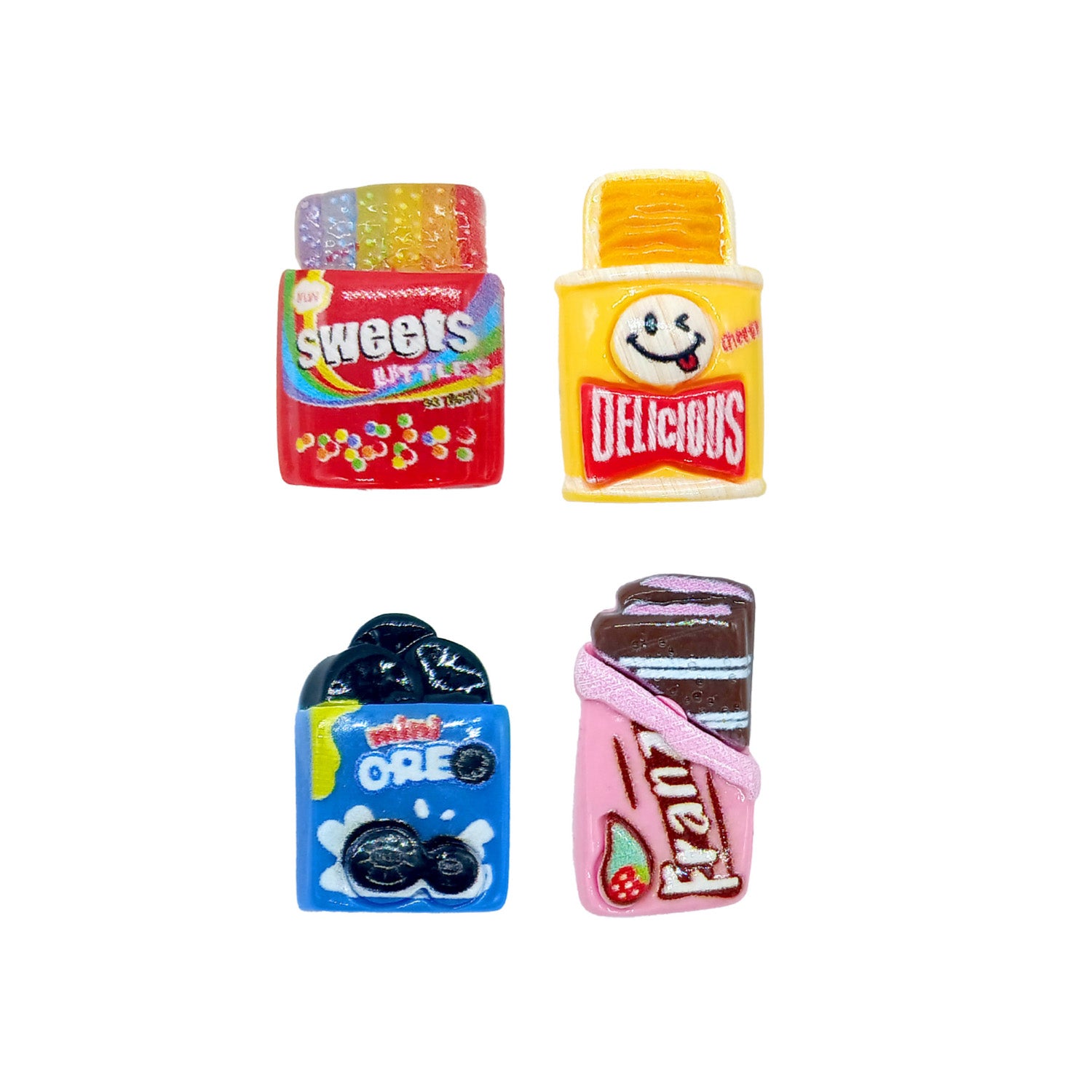 SWEETS XMAS FIGURINES 2D ASSORT. 1.7X2.2CM PVC