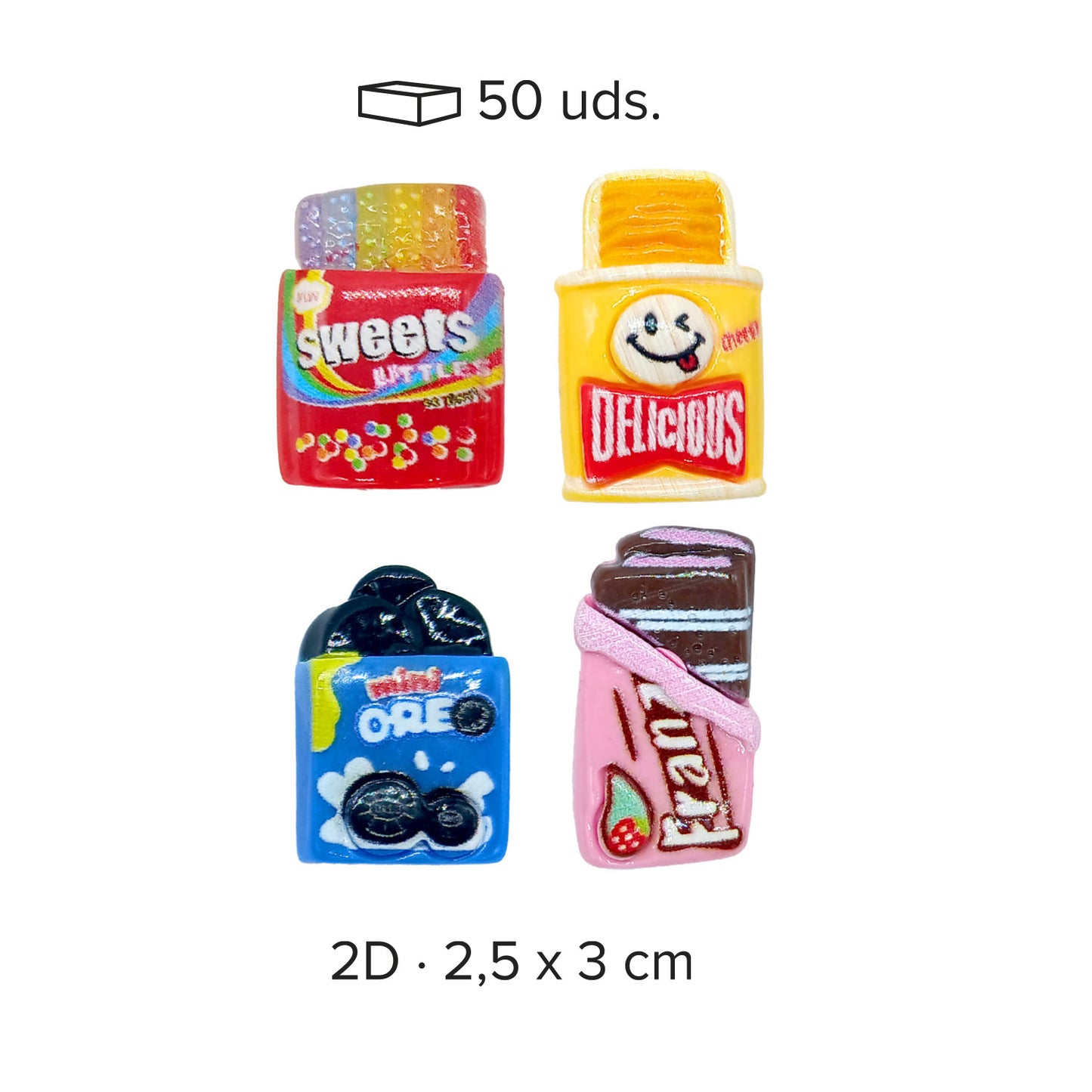FIGURAS ROSCON 2D SWEETS 1.7X2.2CM
