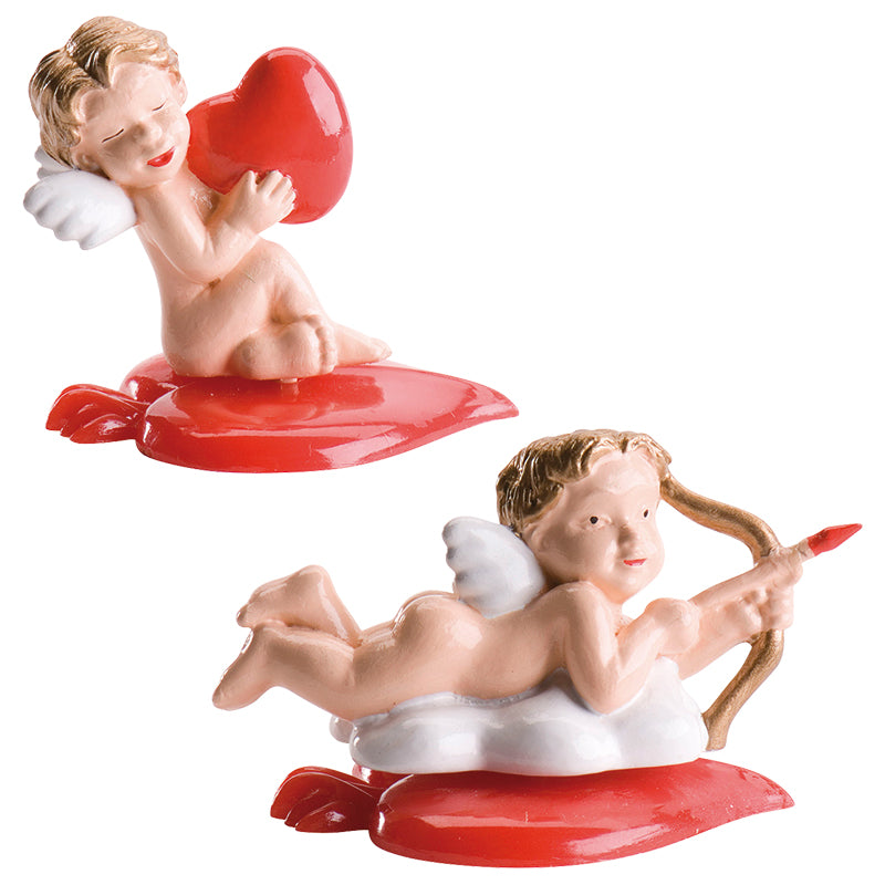VALENTINE'S DAY PLASTIC CUPIDS 2 DESIGNS 4,5 CM