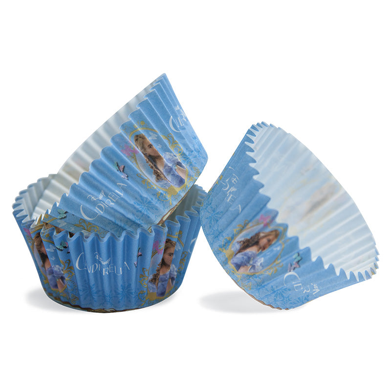 8 BLISTERS 50 CÁPSULAS CUPCAKE CENICIENTA Ø 5 CM x H 3 CM