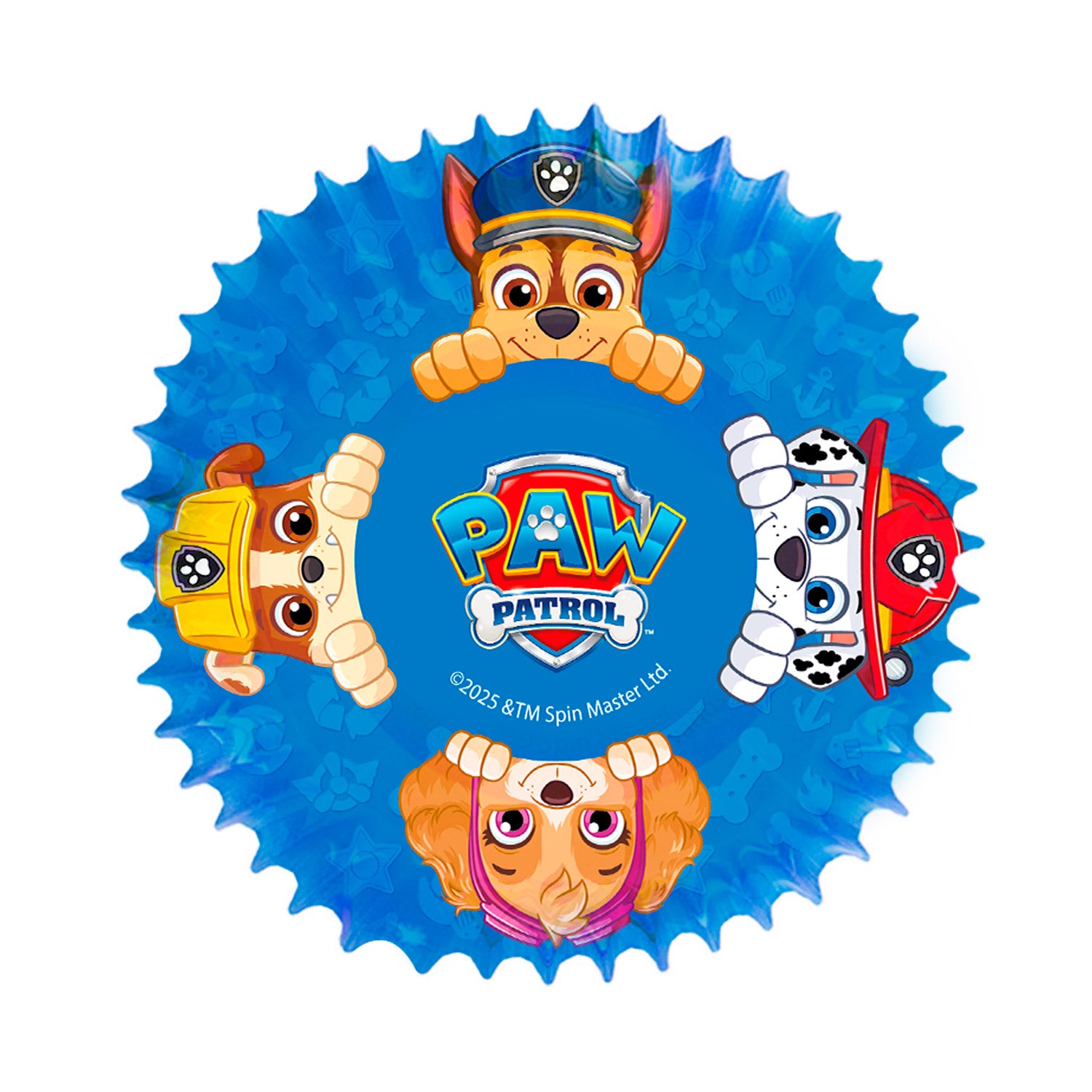 BLISTER 25 CÁPSULAS CUPCAKE PATRULLA CANINA Ø 5CM H 3 CM