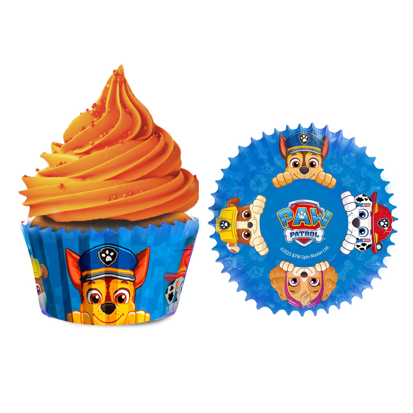 BLISTER 25 PAW PATROL CUPCAKE CAPSULES Ø 5CM H 3 CM