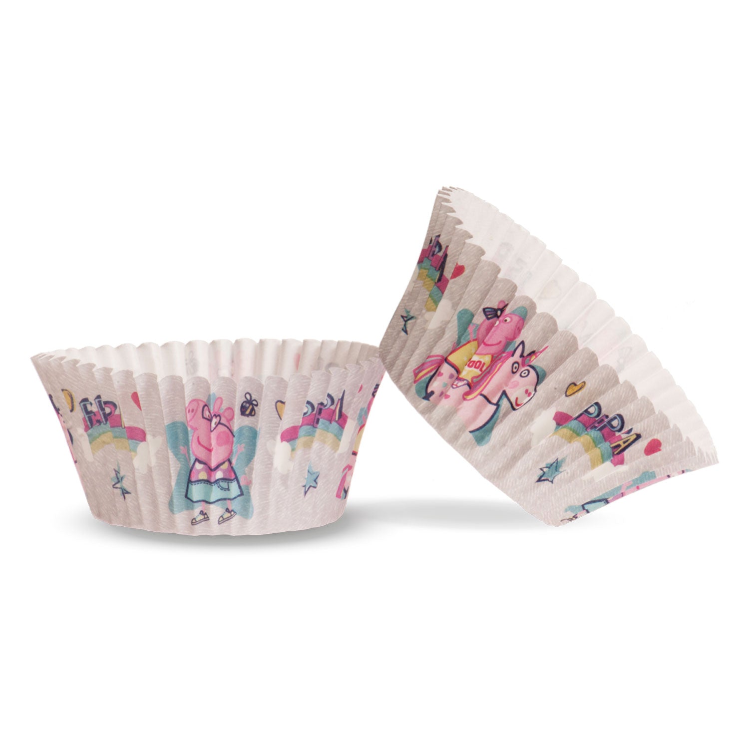 8 BLISTERS 25 CÁPSULAS CUPCAKE PEPPA PIG Ø 5 CM x H 3 CM