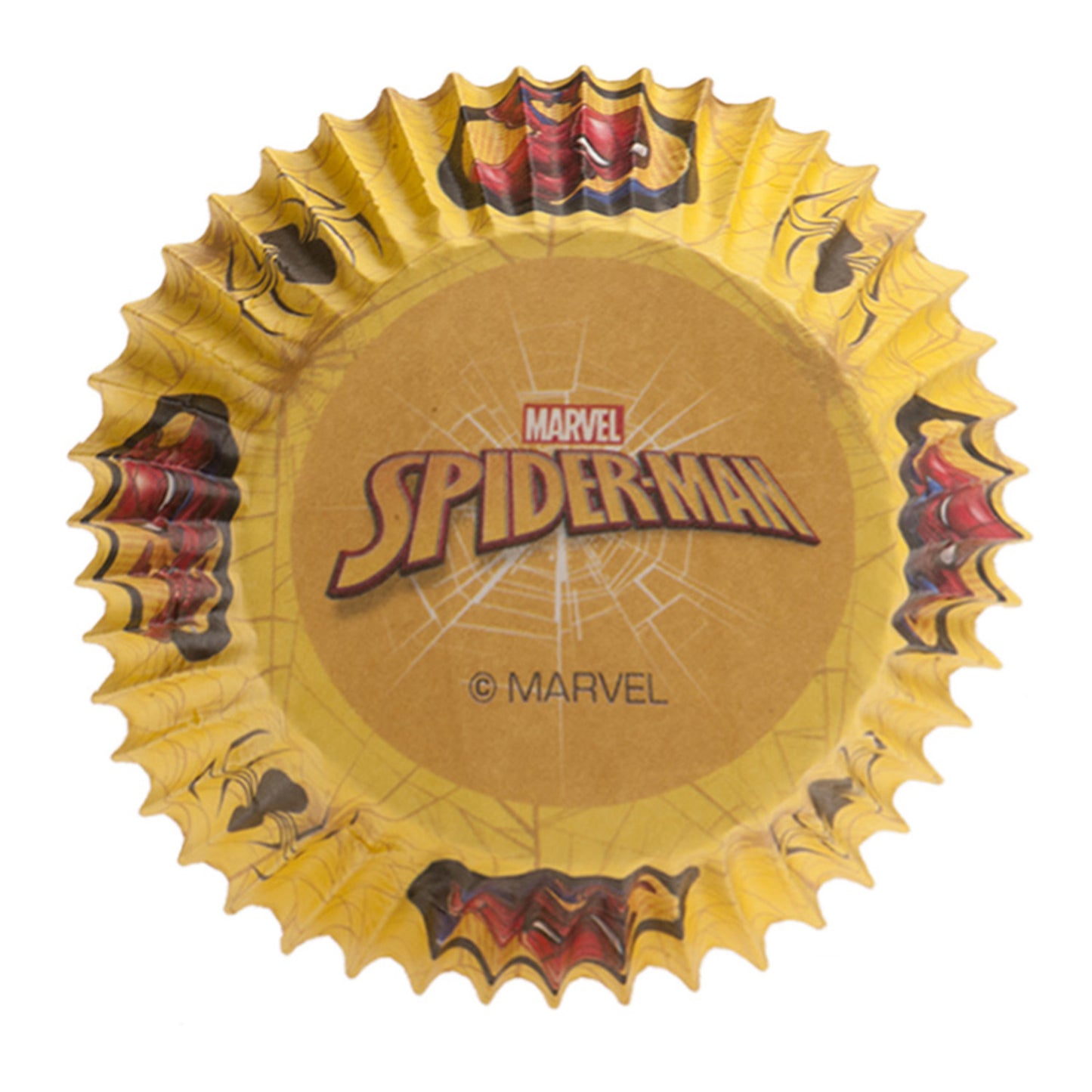 8 BLISTERS 25 CÁPSULAS CUPCAKE SPIDERMAN Ø 5 CM x H 3 CM