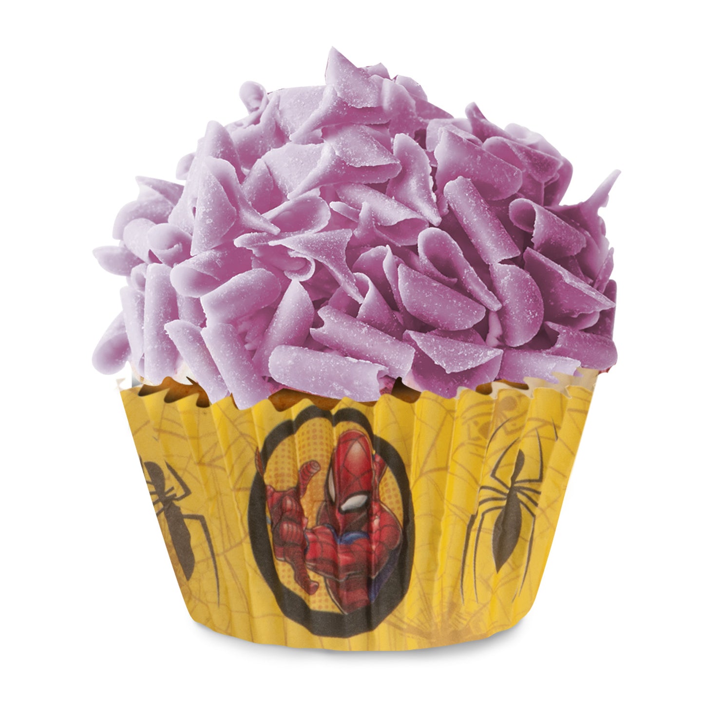 8 BLISTERS 25 CÁPSULAS CUPCAKE SPIDERMAN Ø 5 CM x H 3 CM