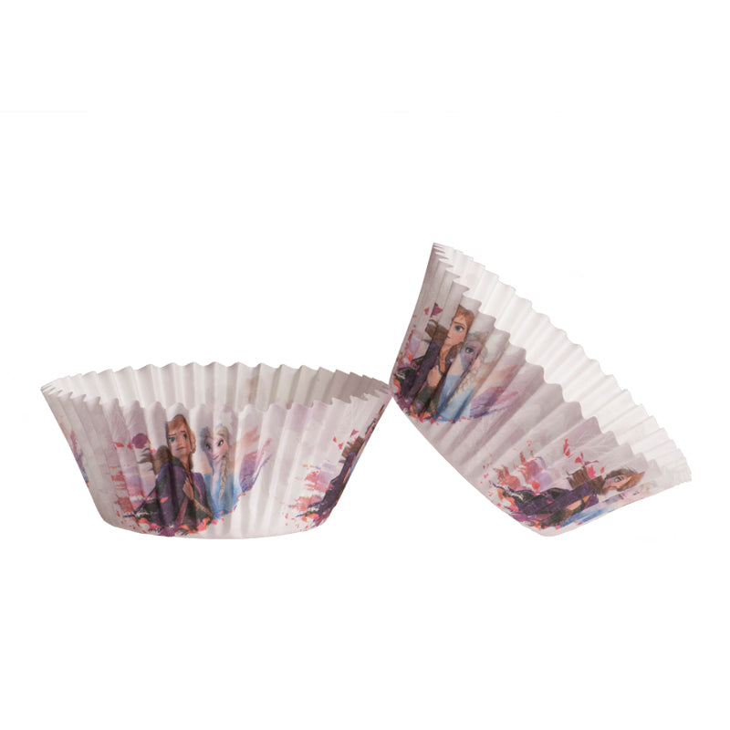 8 BLISTERS 25 CÁPSULAS CUPCAKE FROZEN  Ø 5 CM X H 3 CM