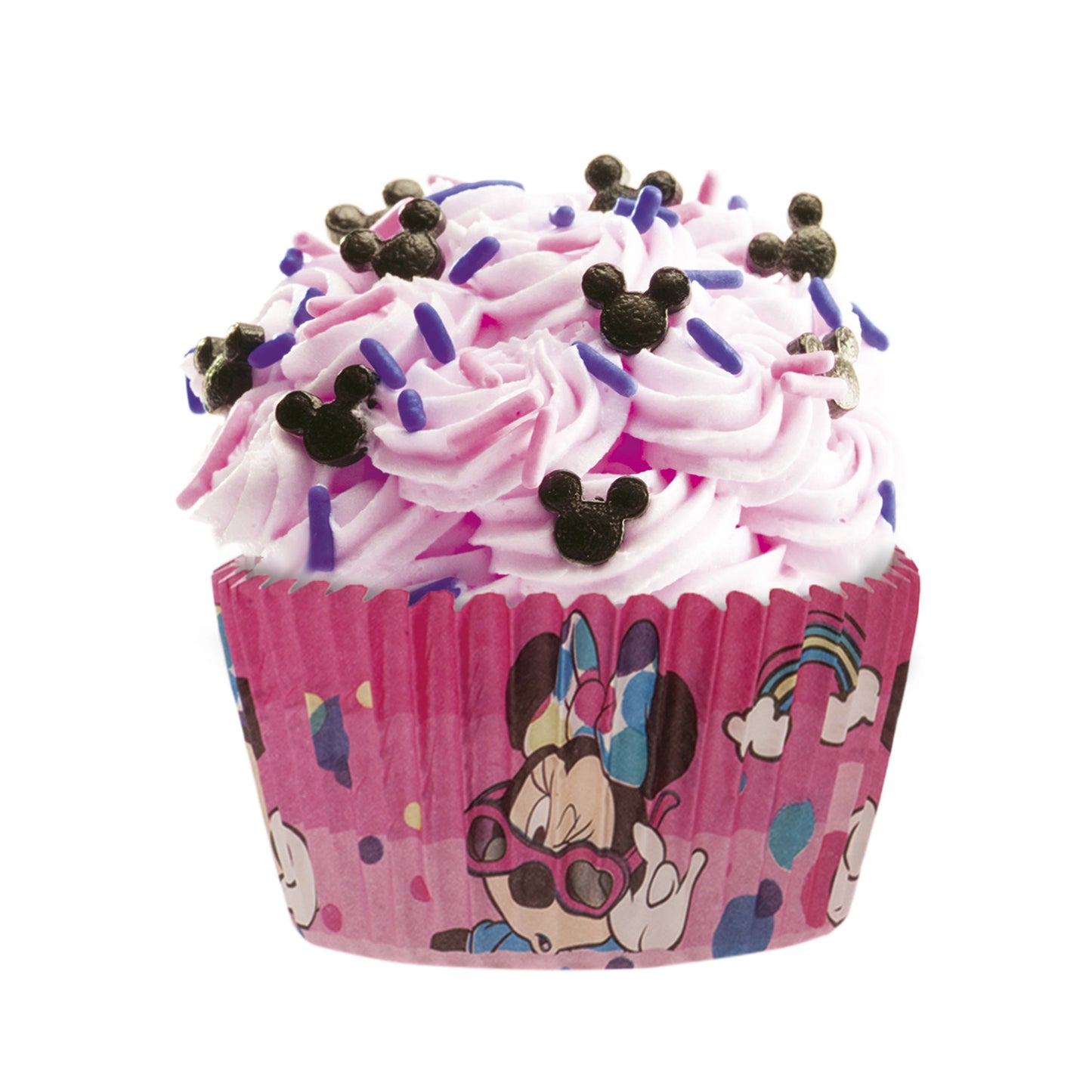 BLISTER 25 MINNIE CUPCAKE PAPER CAPSULES Ø 5CM H 3CM