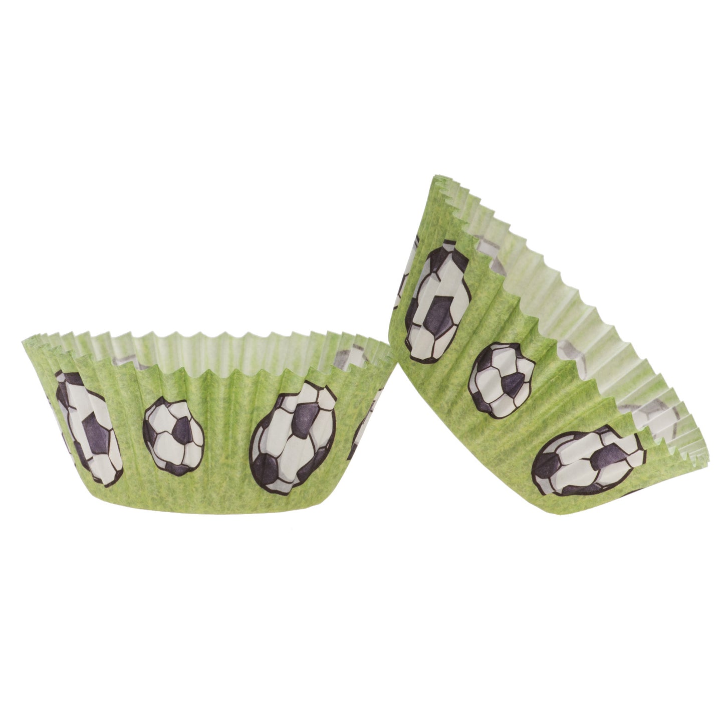 BLISTER 25 CAISSETTES POUR CUPCAKES FOOTBALL Ø 5CM H 3CM