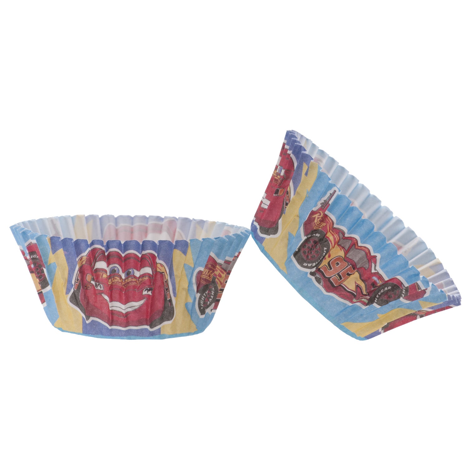 BLISTER 25 PIROTTINI CUPCAKE CARS Ø 5CM H 3CM