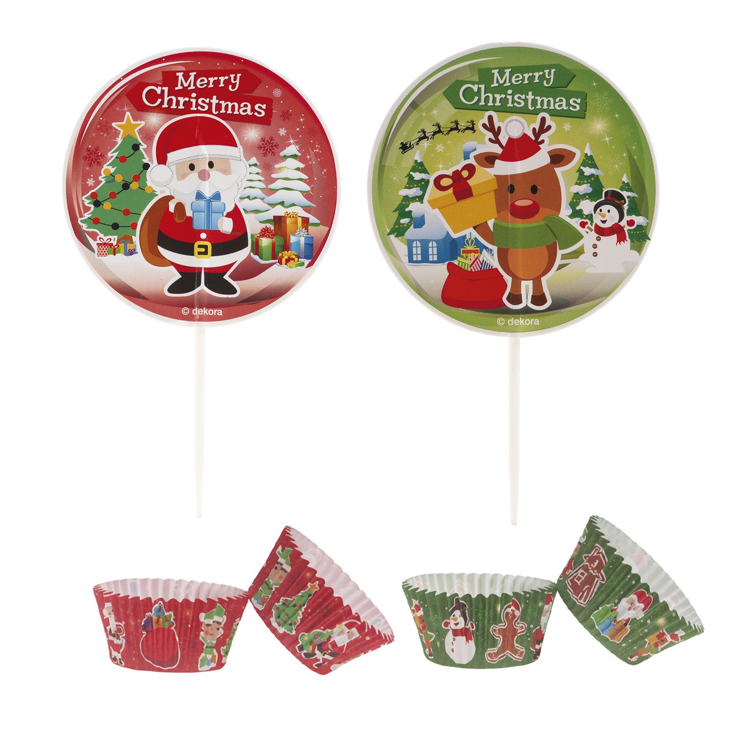 KIT DECORACIÓN CÁPSULAS Y TOPPERS NAVIDAD