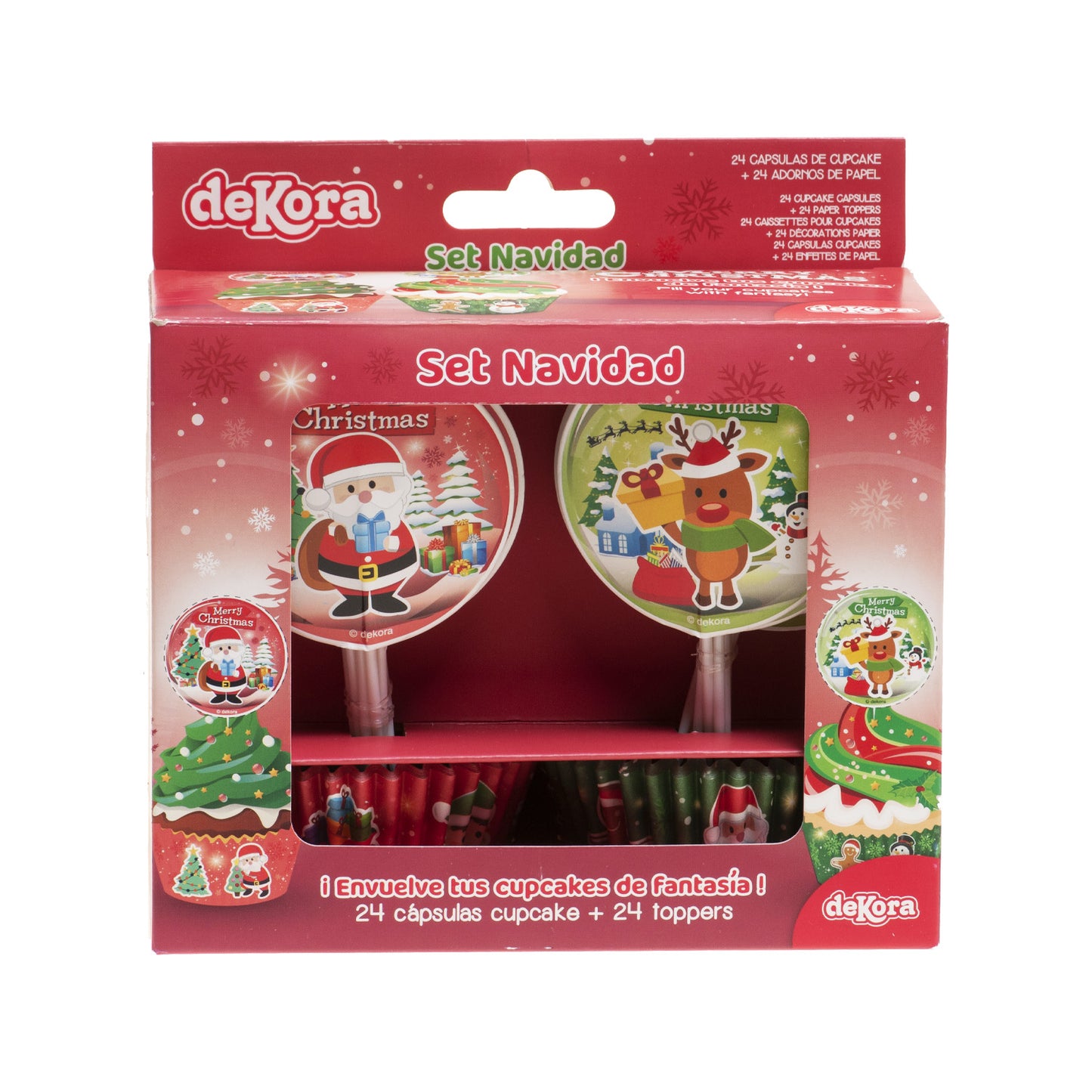 KIT DECORACIÓN CÁPSULAS Y TOPPERS NAVIDAD