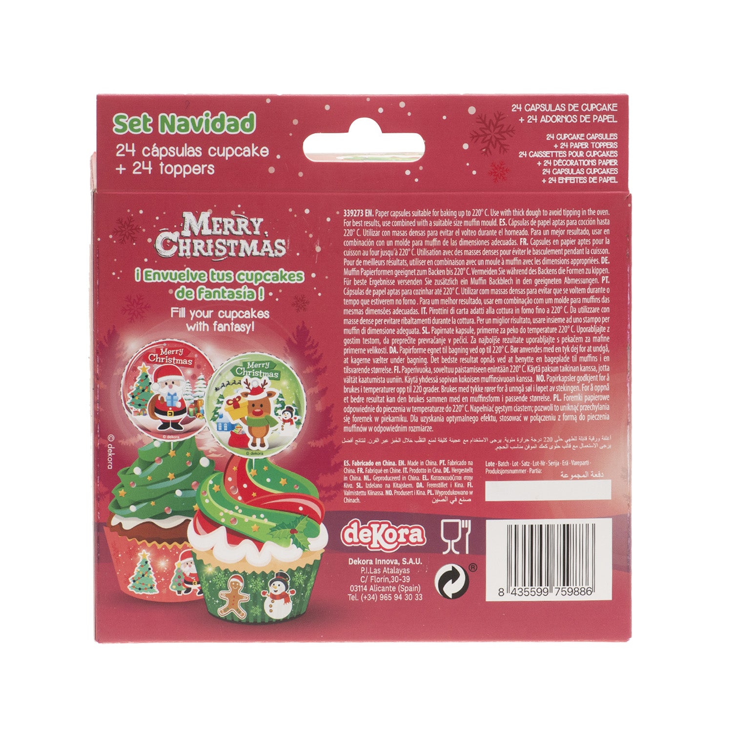 CHRISTMAS CAPSULE AND TOPPER DECORATION KIT