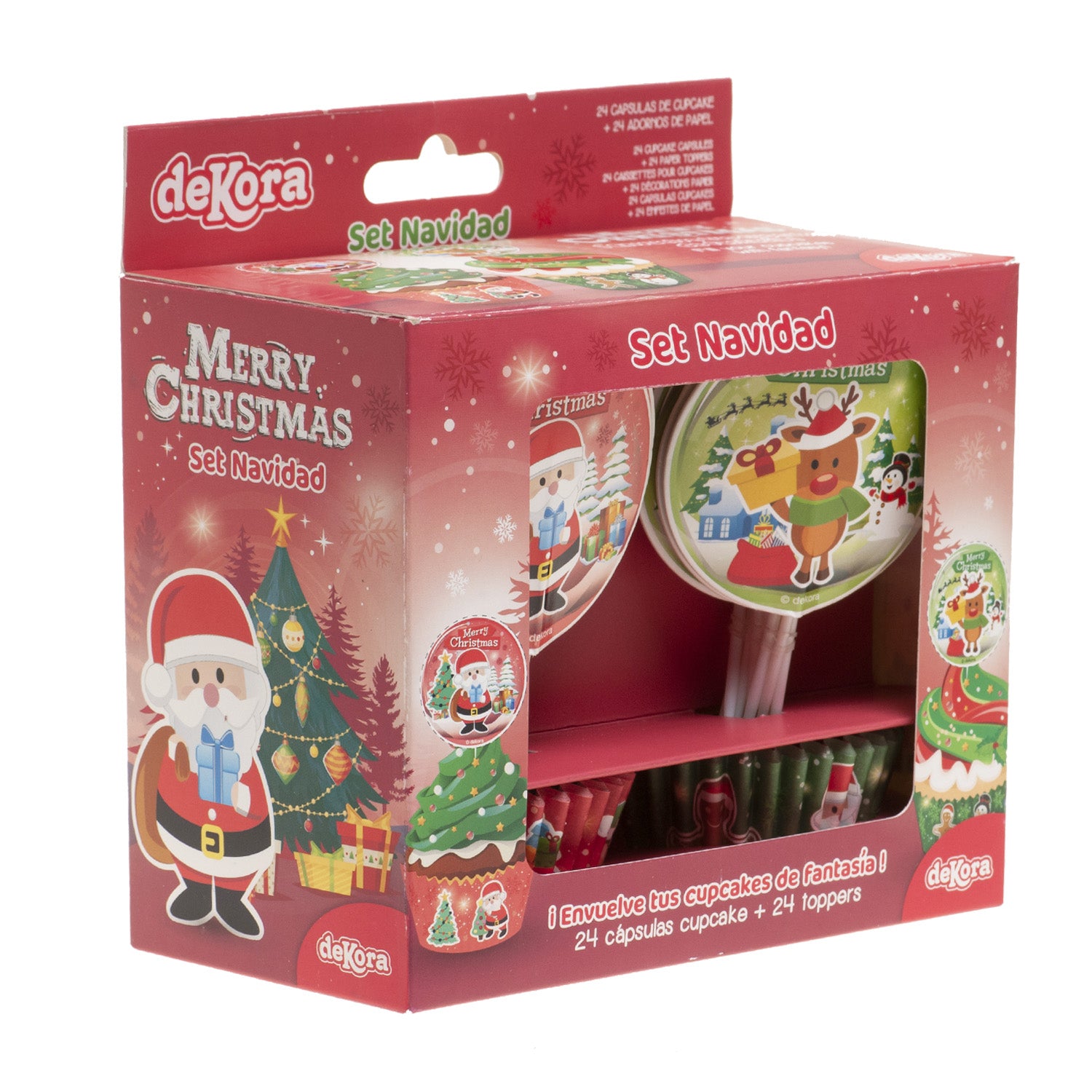 KIT DECORACIÓN CÁPSULAS Y TOPPERS NAVIDAD