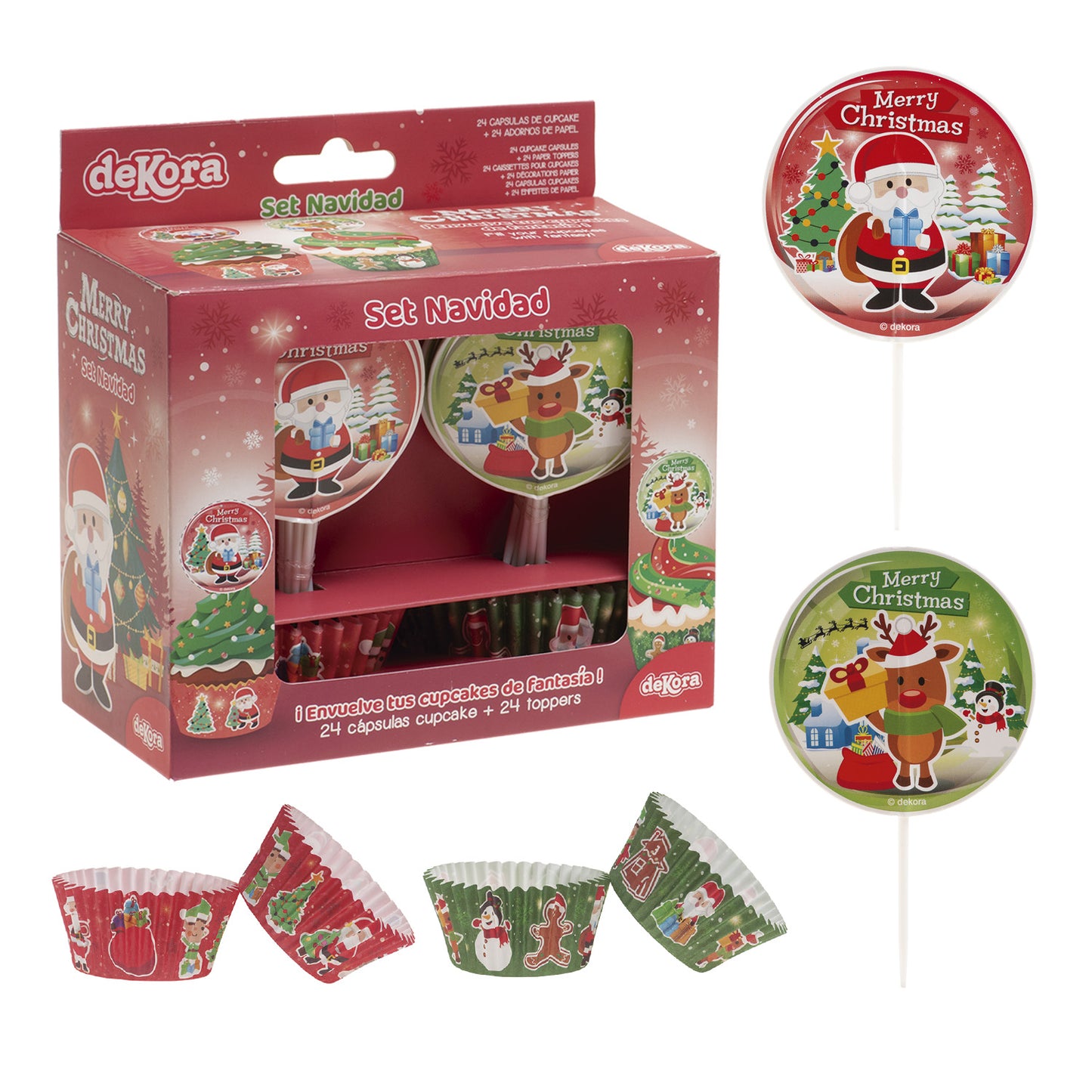 CHRISTMAS CAPSULE AND TOPPER DECORATION KIT