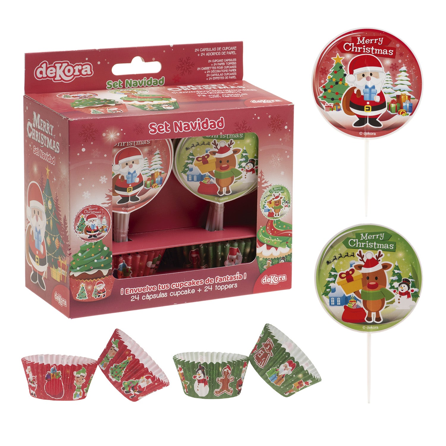 CHRISTMAS CAPSULE AND TOPPER DECORATION KIT