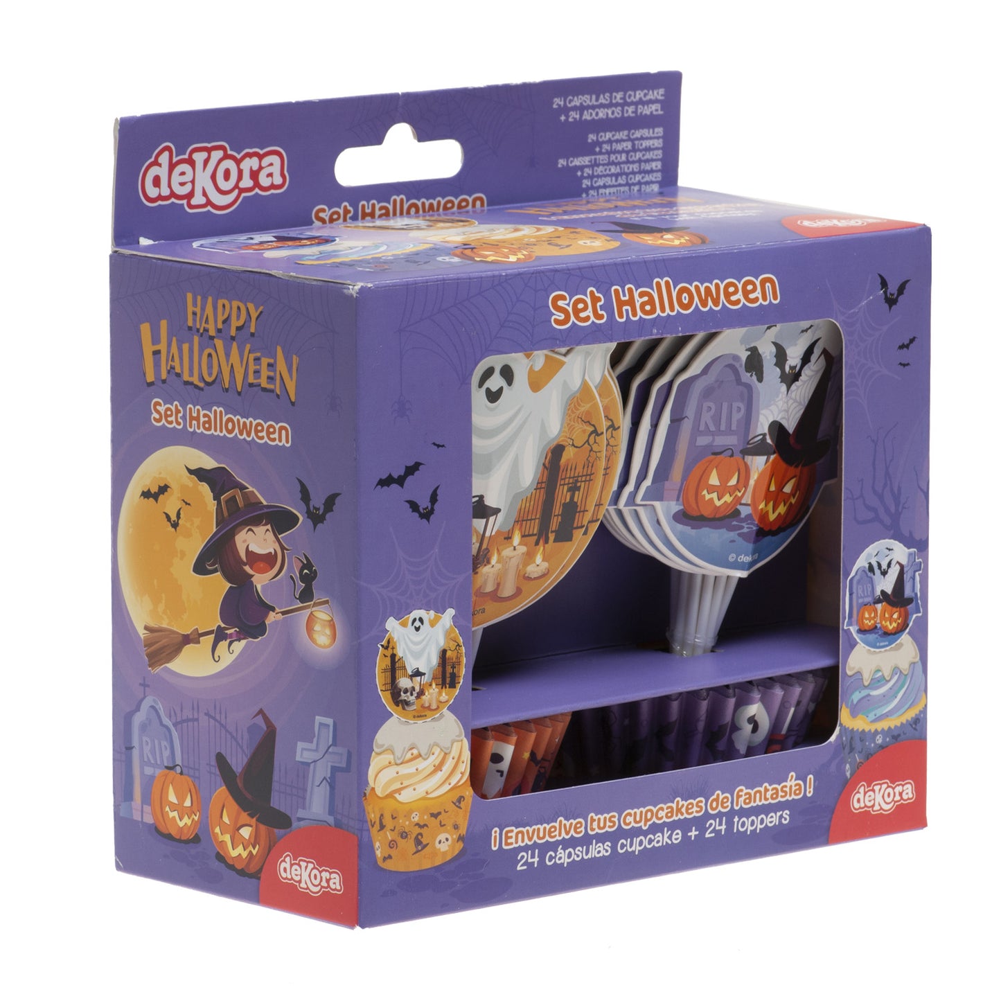 KIT DECO HALLOWEEN CUPCAKE AND TOPPERS