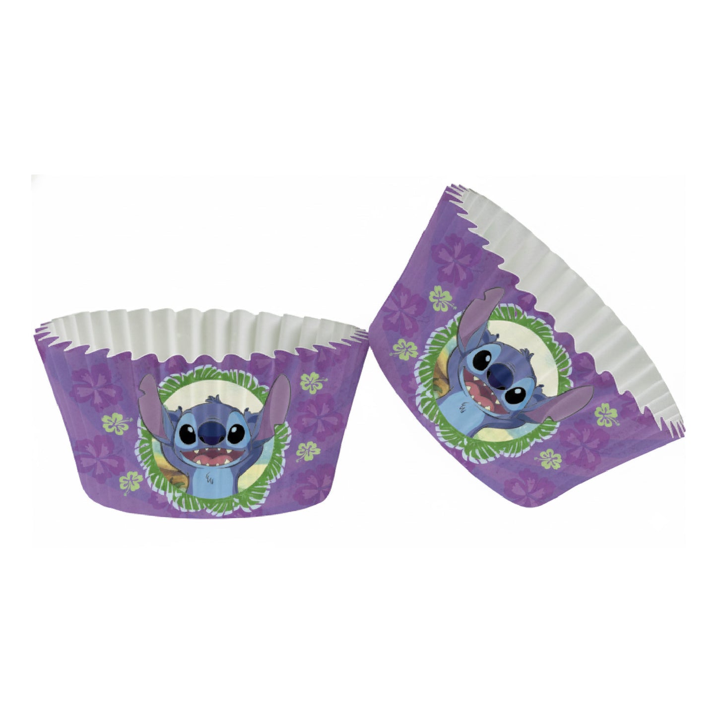 BLISTER 25 CAISSETTES POUR CUPCAKES STITCH Ø 5CM H 3CM