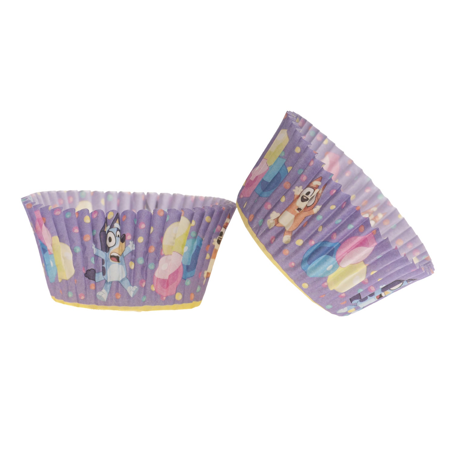 BLISTER 25 FORMAS CUPCAKE BLUEY E BINGO Ø 5CM H 3CM