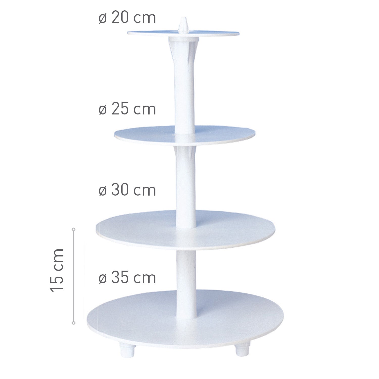 SUPPORTO PLASTICA 4 PIANI