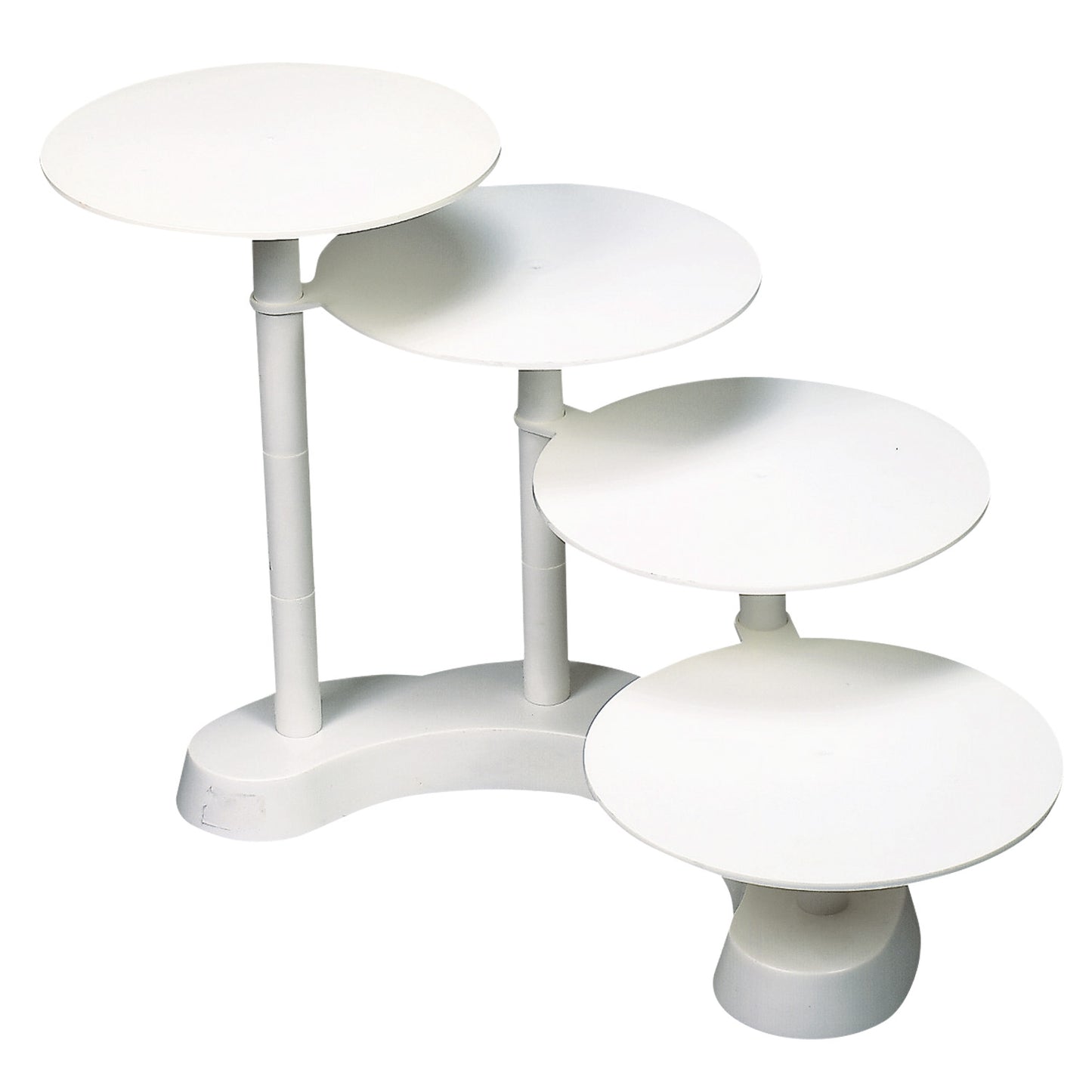 STAND PLÁSTICO ESCADA 4 BOLOS H 45CM Ø 28CM