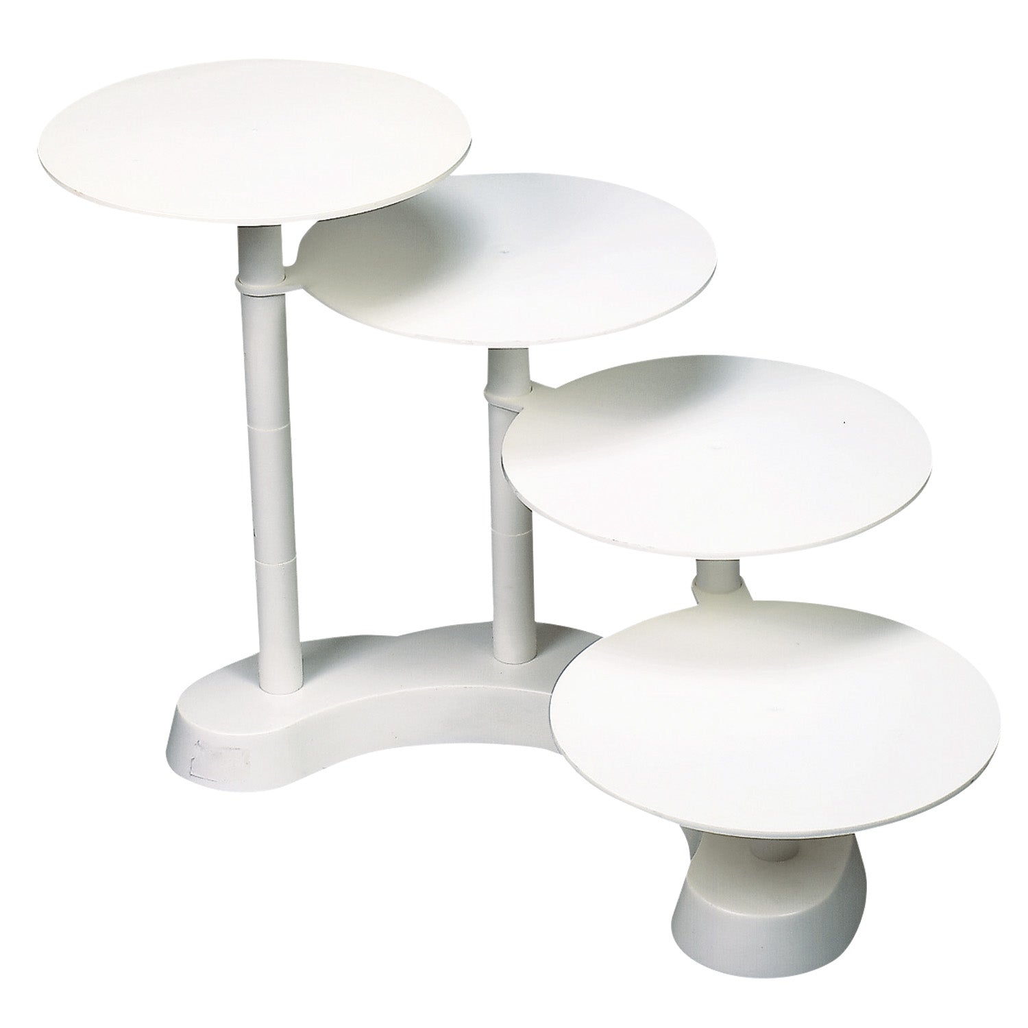 STAND PLÁSTICO ESCADA 4 BOLOS H 45CM Ø 28CM