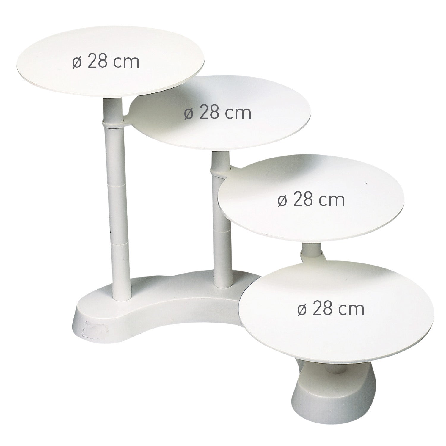SOPORTE PLÁST.ESCALERA 4 PISOS 45 CM
