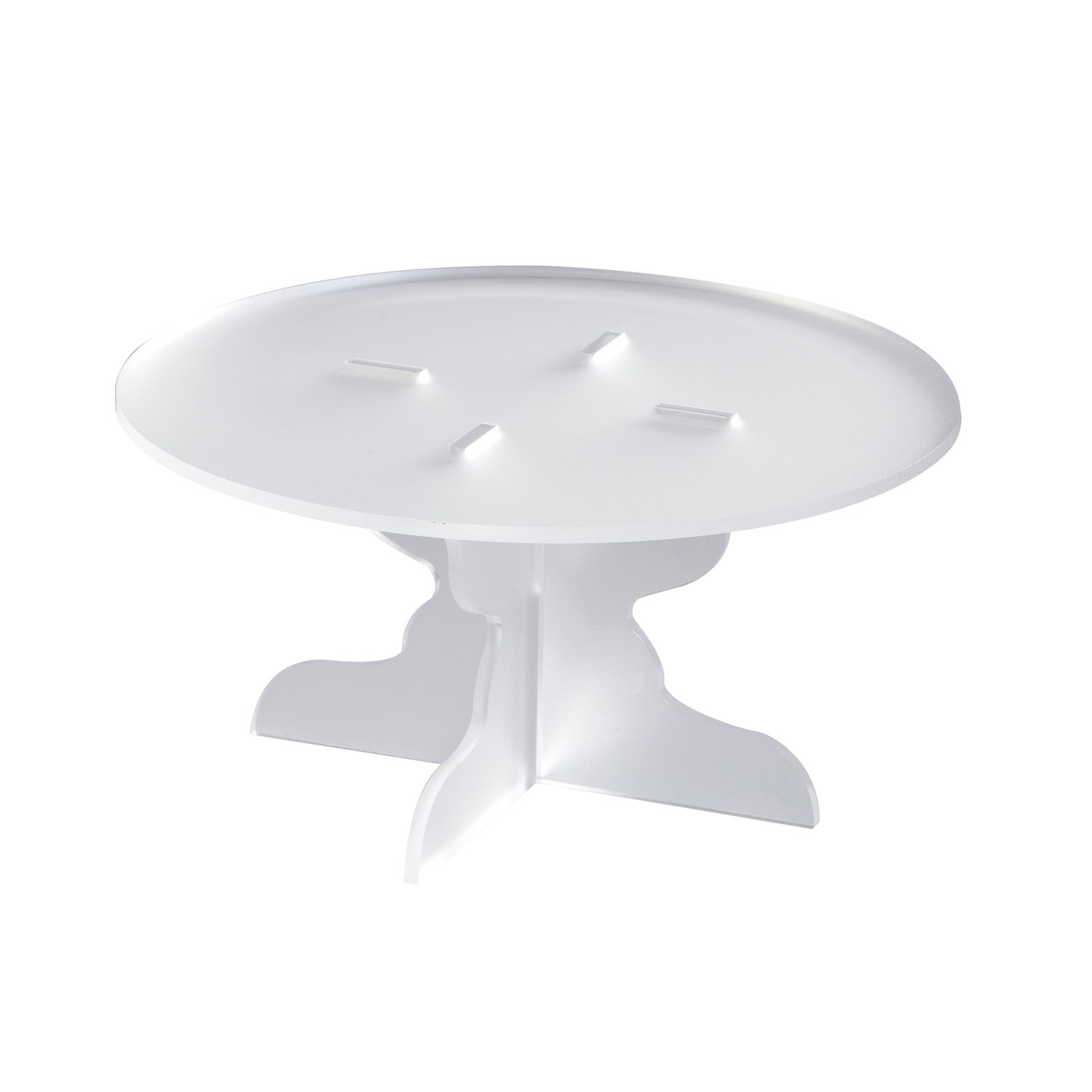 MINI ALZATA BIANCA PLEXIGLAS Ø 210MM H 103MM