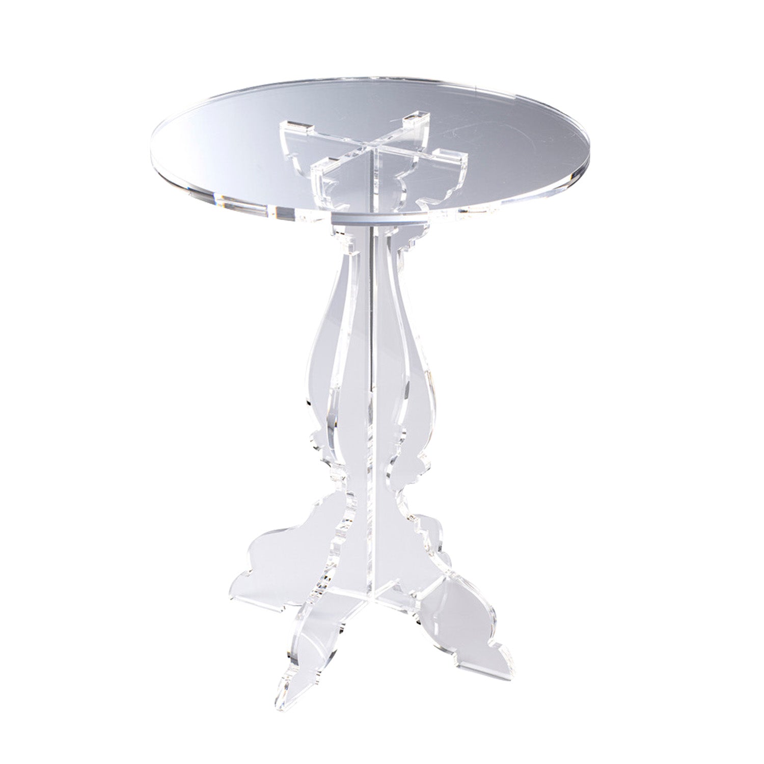 SOPORTE PLEXIGLAS BARROCO CRYSTAL Ø 26CM H 35CM