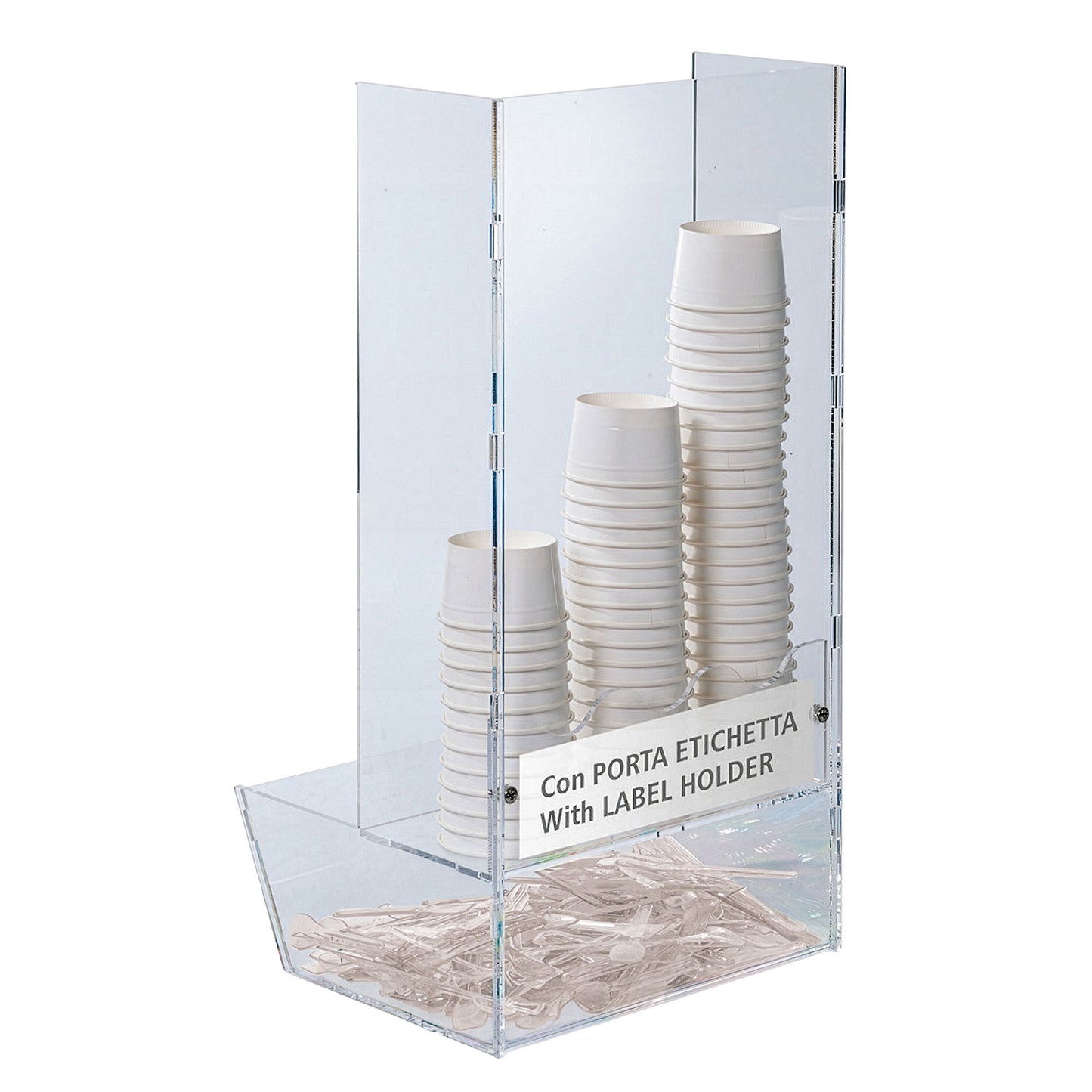 COASTER HOLDER WITH SPACE FOR UTENSILS -  28 x 25 H 55 CM