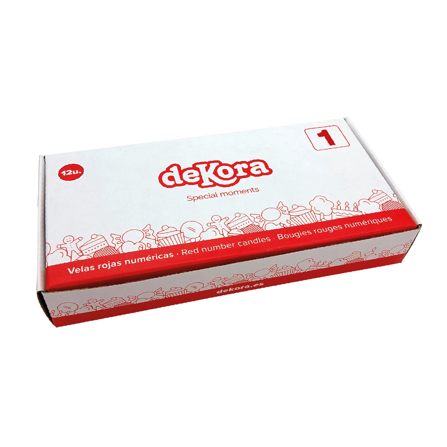 BOUGIE CHIFFRE 1 HELVET