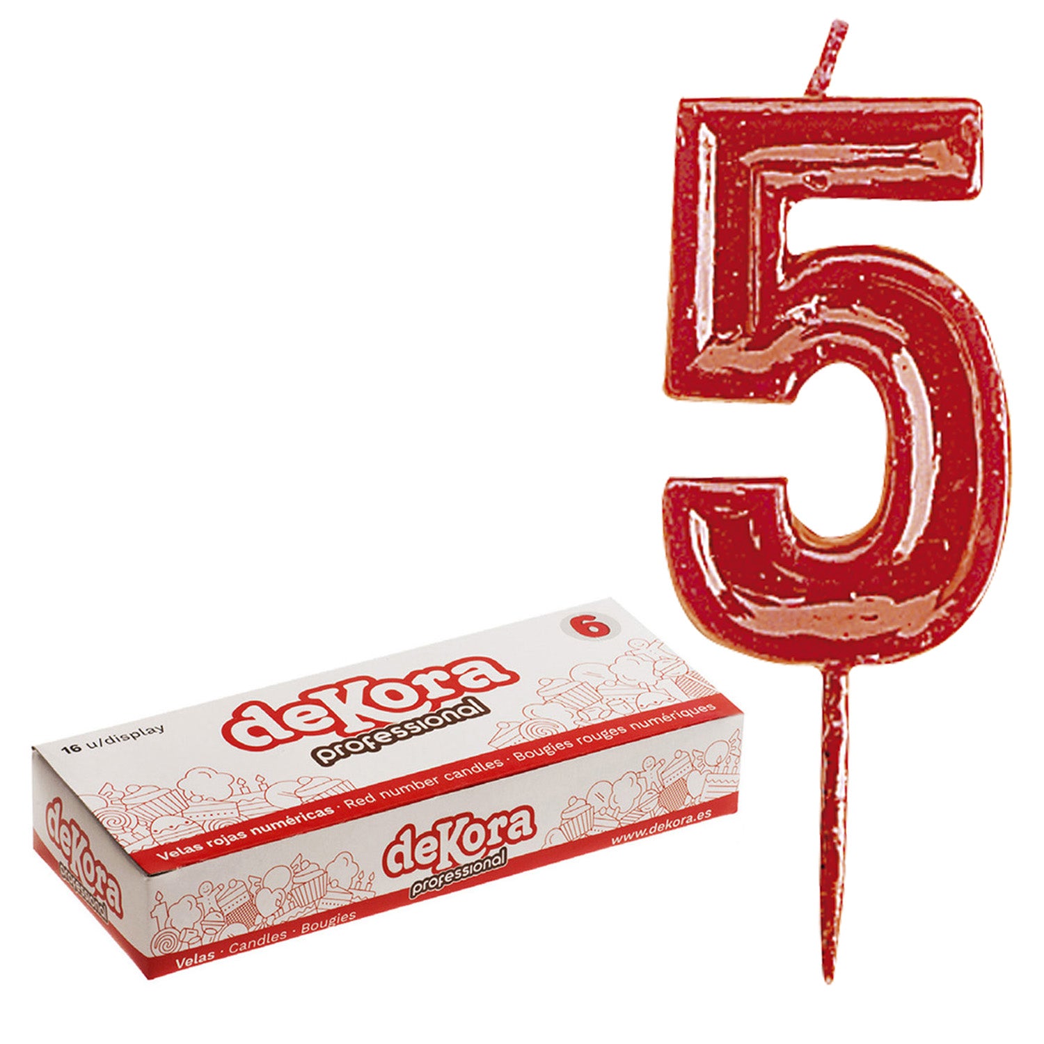 12 CANDELINE NUMERO 5 HELVET