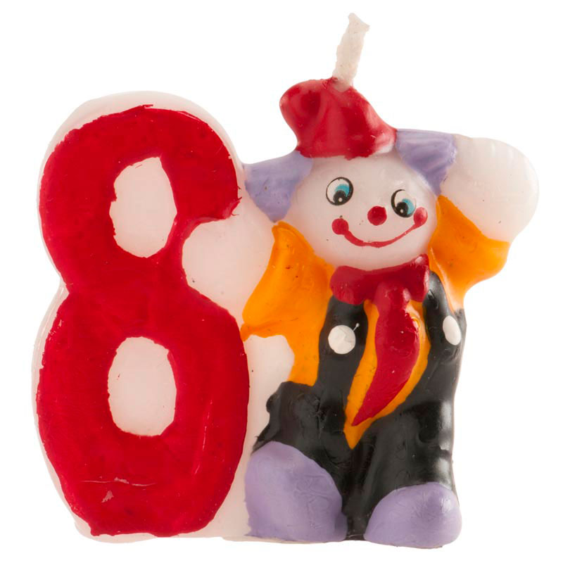 VELAS PAYASO Nº8   A GRANEL