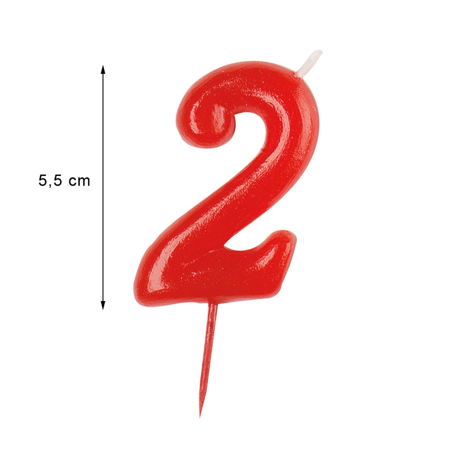 COMIC BIRTHDAY CANDLE Nº2 (5,5X3CM)