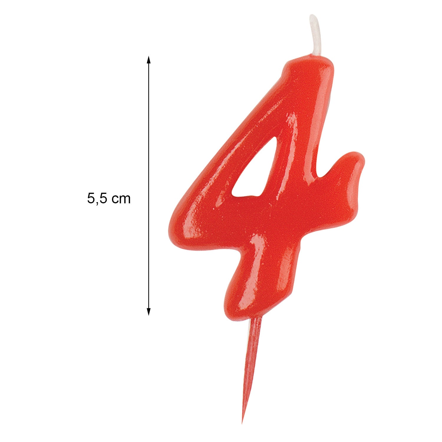COMIC BIRTHDAY CANDLE Nº4 (5,5X3CM)