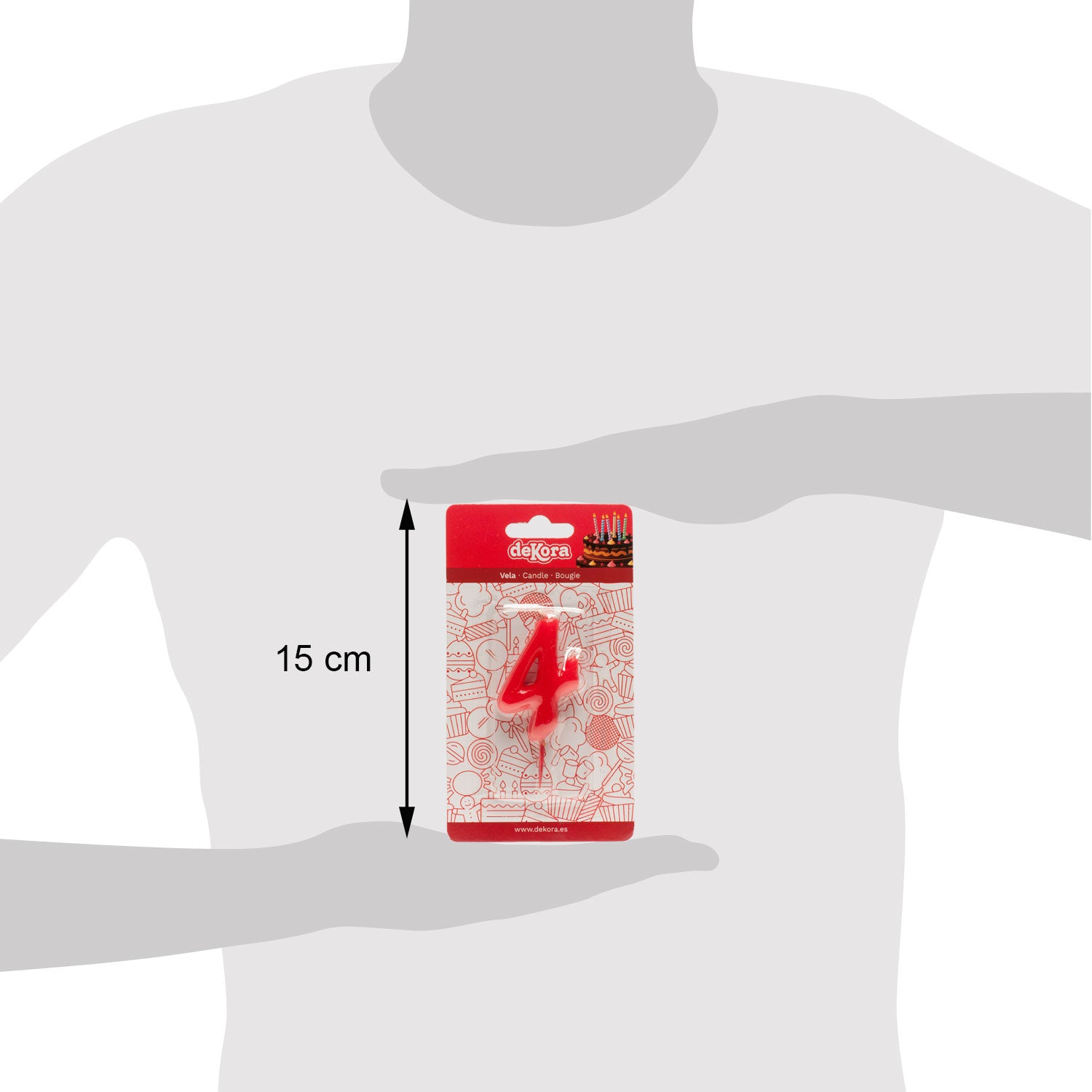 COMIC BIRTHDAY CANDLE Nº4 (5,5X3CM)