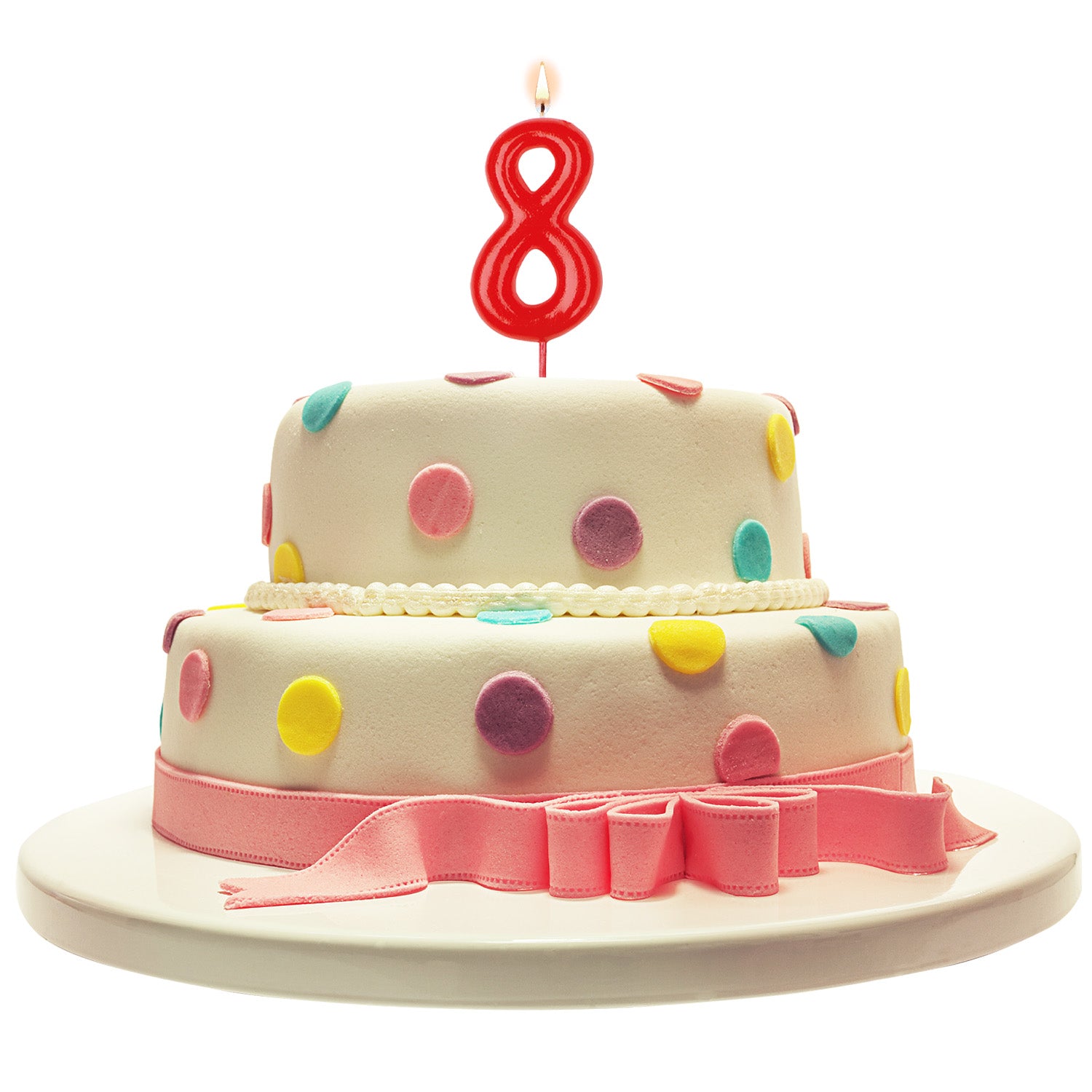 COMIC BIRTHDAY CANDLE Nº8 (5,5X3CM)