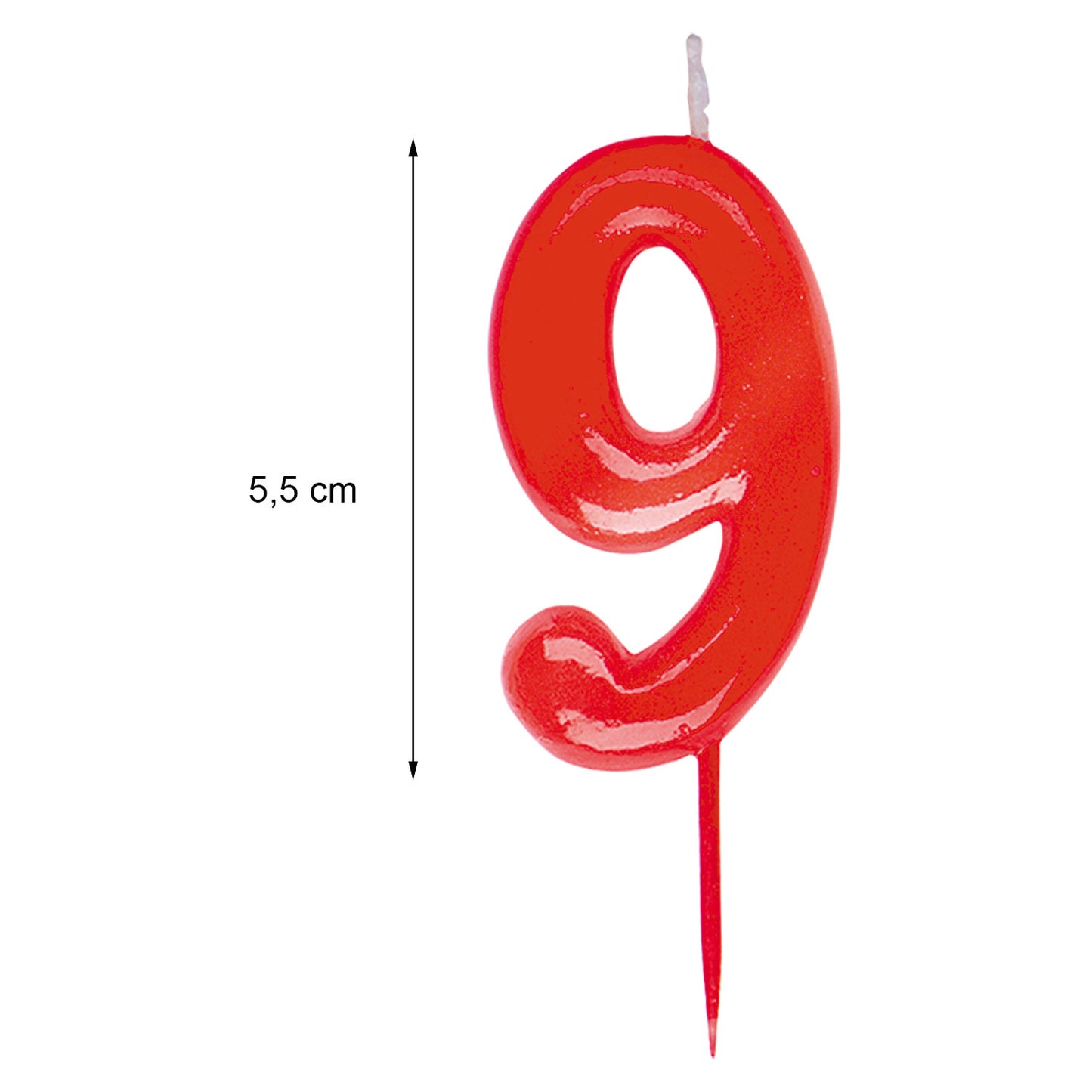 COMIC BIRTHDAY CANDLE Nº9 (5,5X3CM)