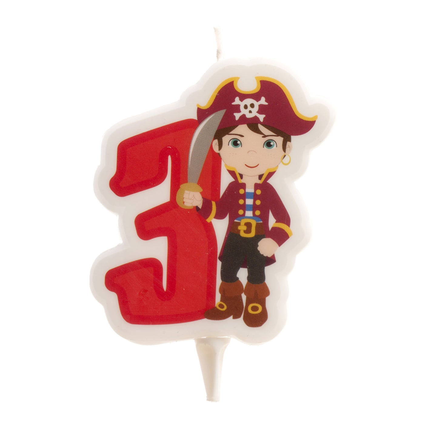 EXPOSITOR 12 VELAS 2D PIRATAS Nº 3-7 CM