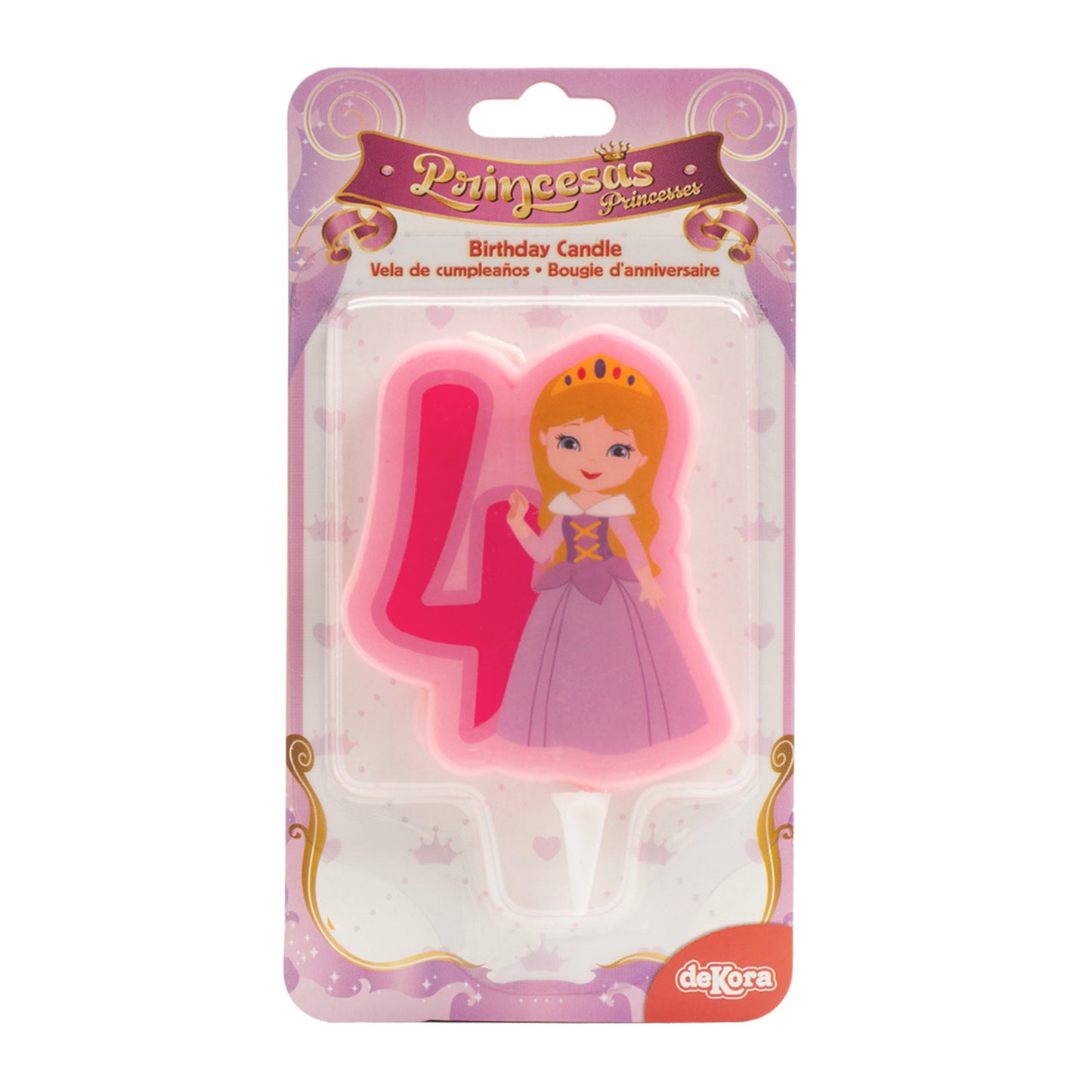 DISPLAY 12 BOUGIES PRINCESS Nº4-7CM.